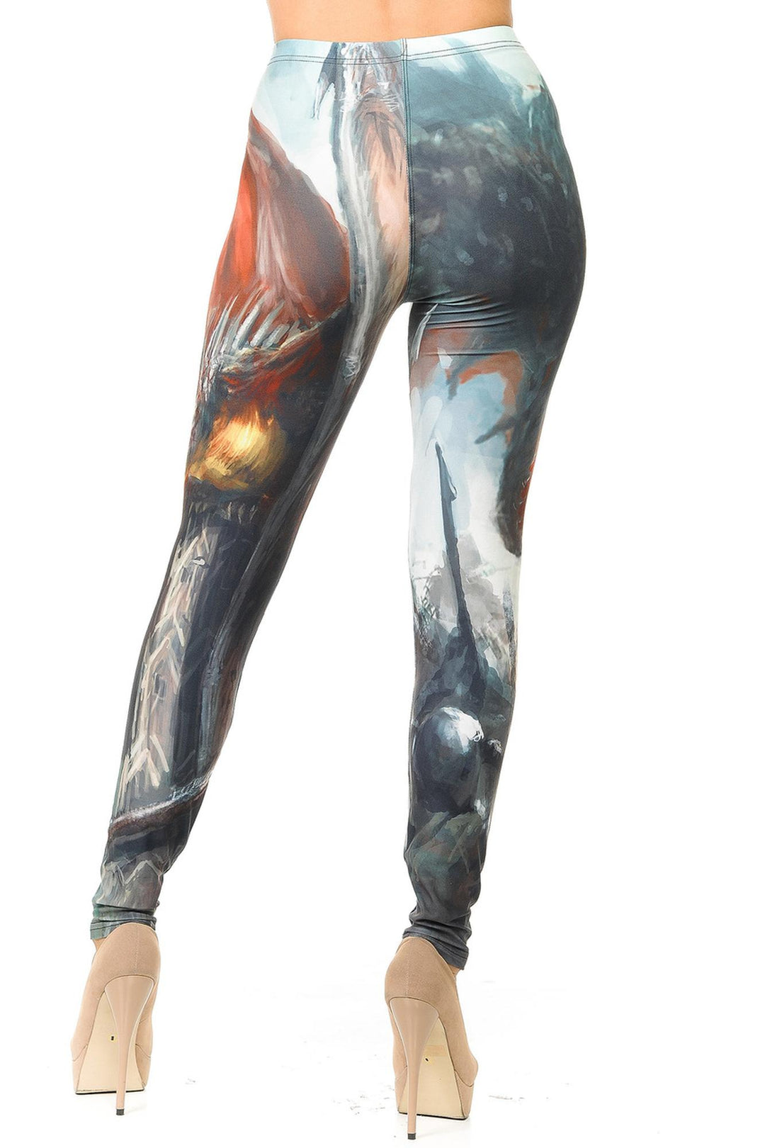 Wholesale Creamy Soft Feral Dragons Leggings