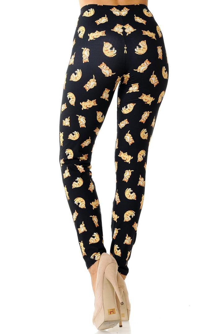 Wholesale Creamy Soft Playful Kitty Cats Leggings