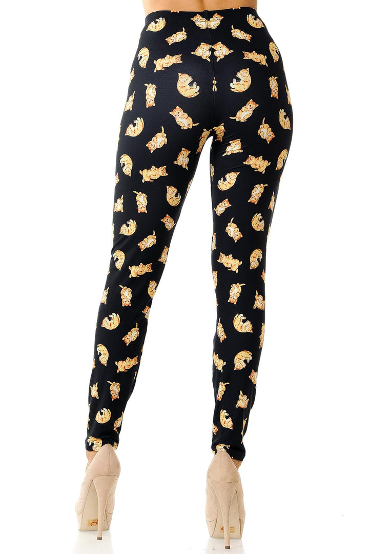 Wholesale Creamy Soft Playful Kitty Cats Leggings