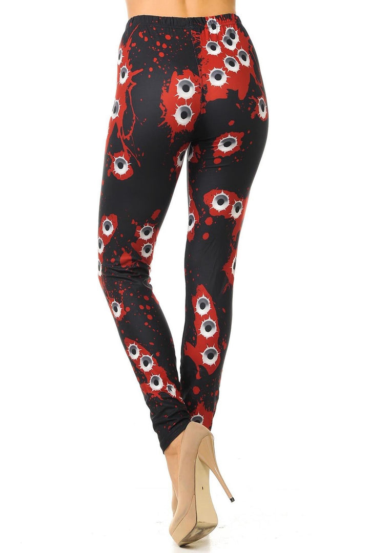 Wholesale Creamy Soft Bullet Holes Leggings