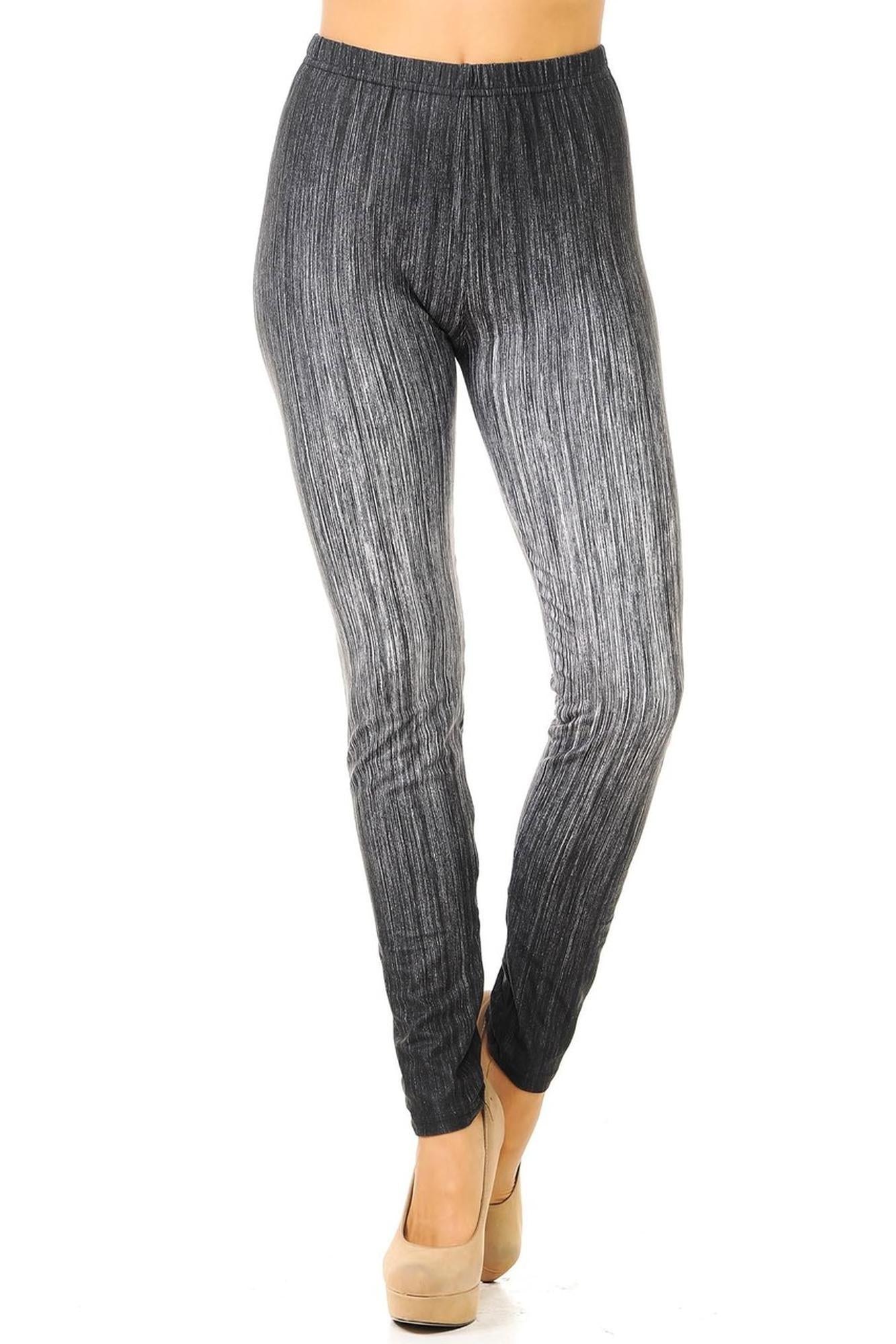 Wholesale Creamy Soft Vintage Ombre Fade Leggings - Multi-Size