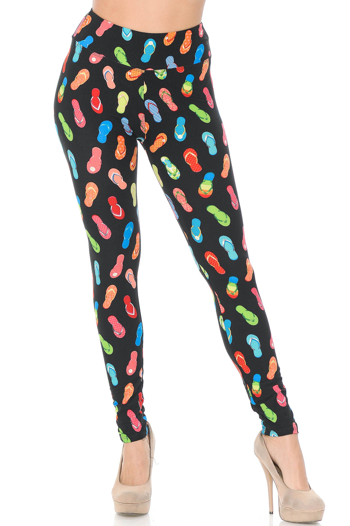 Wholesale Buttery Smooth Summer Beach Sandals High Waisted Leggings