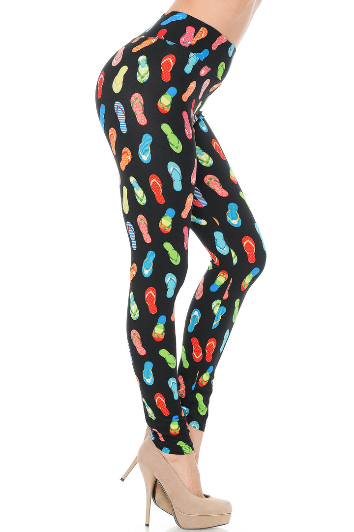 Wholesale Buttery Smooth Summer Beach Sandals High Waisted Leggings