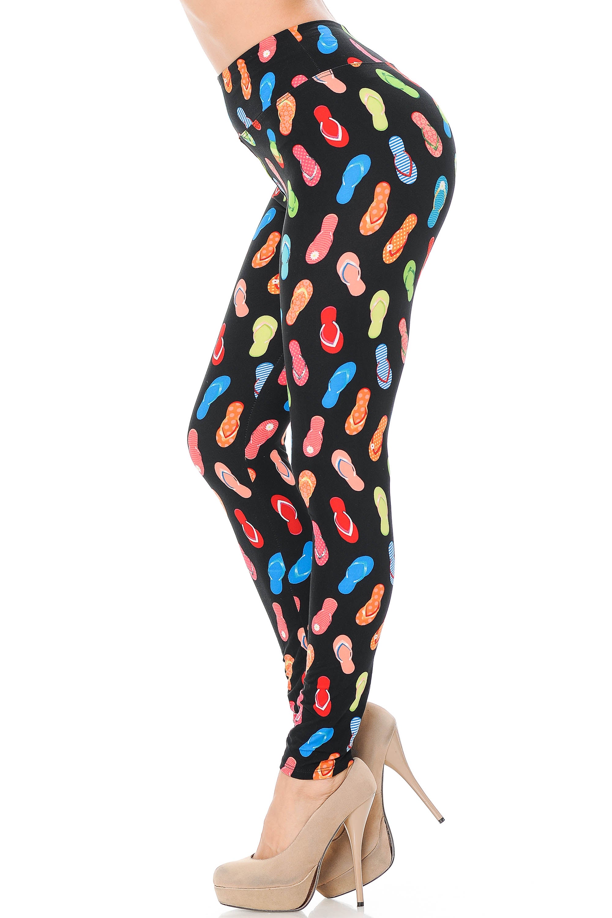 Wholesale Buttery Smooth Summer Beach Sandals High Waisted Leggings