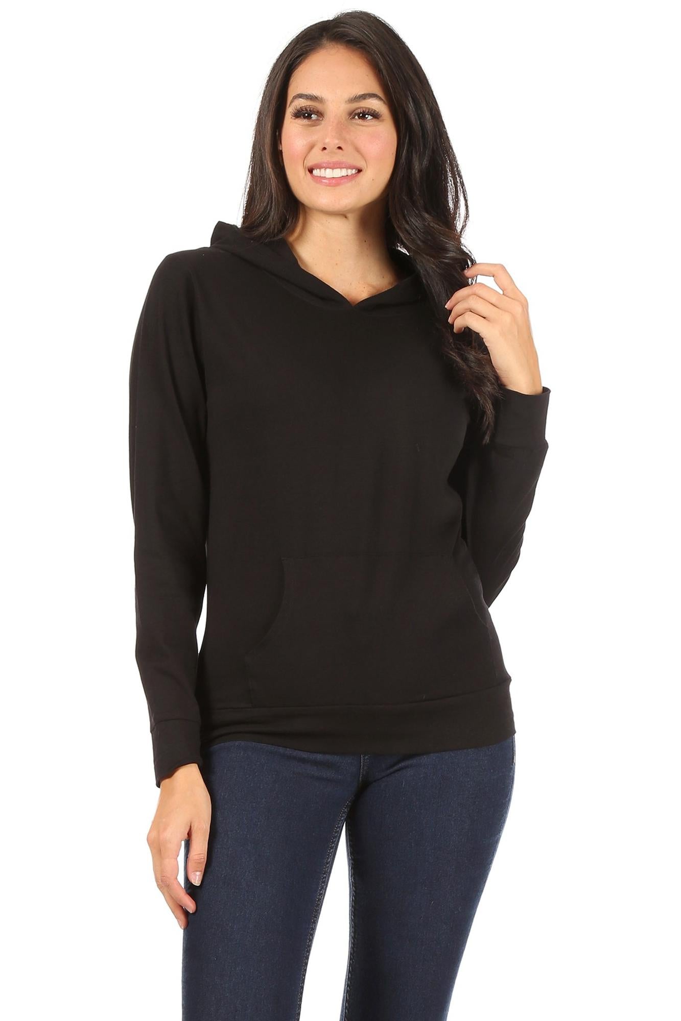 Wholesale Solid Basic Pullover Hoodie