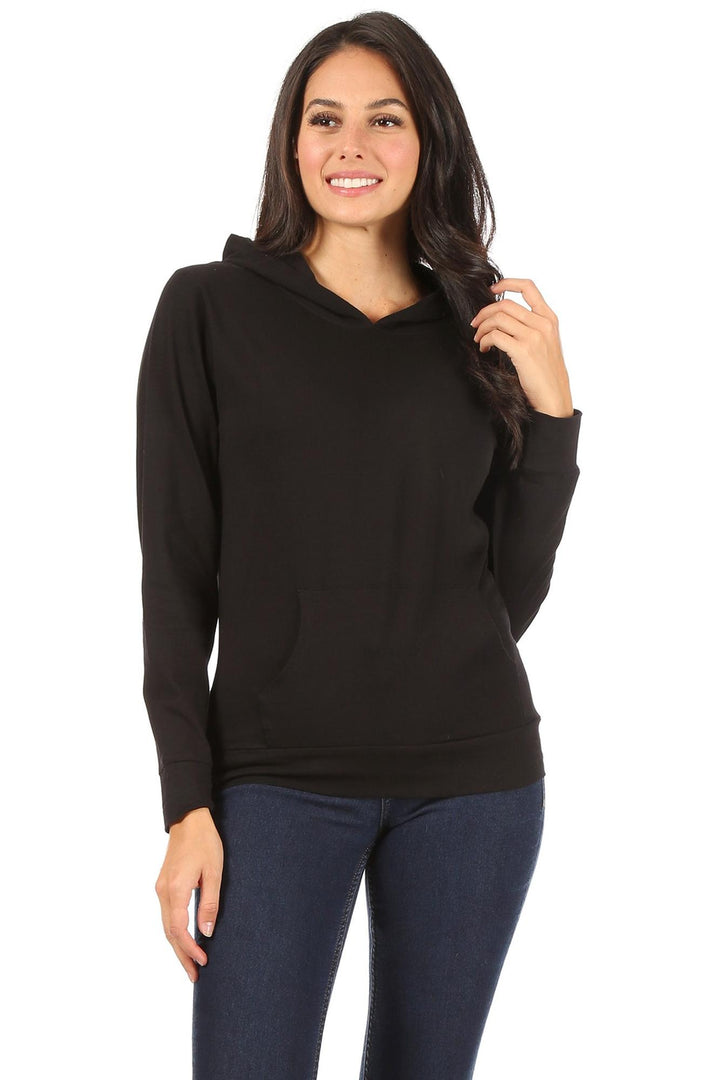 Wholesale Solid Basic Pullover Hoodie