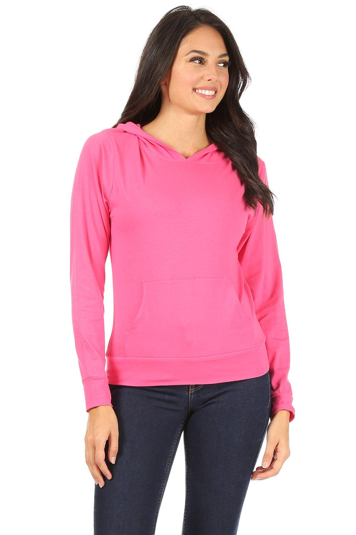 Wholesale Solid Basic Pullover Hoodie