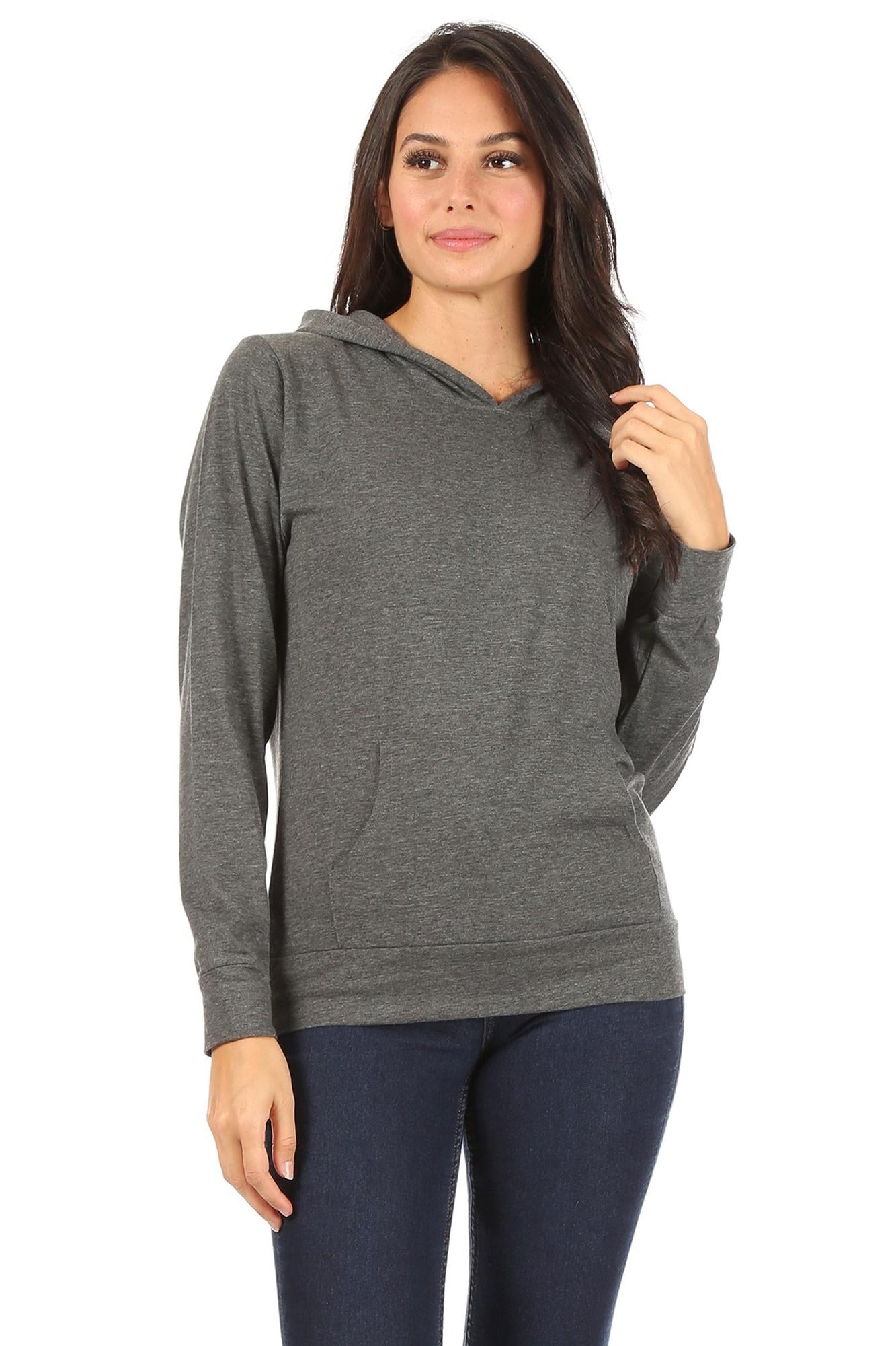 Wholesale Solid Basic Pullover Hoodie