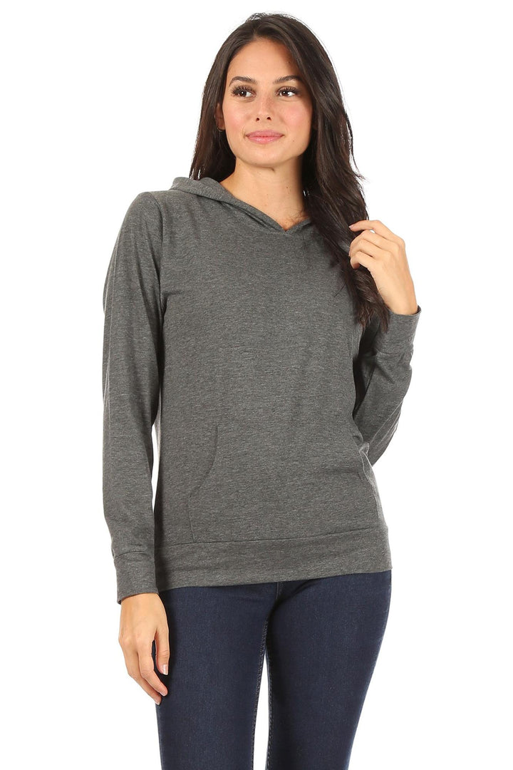 Wholesale Solid Basic Pullover Hoodie