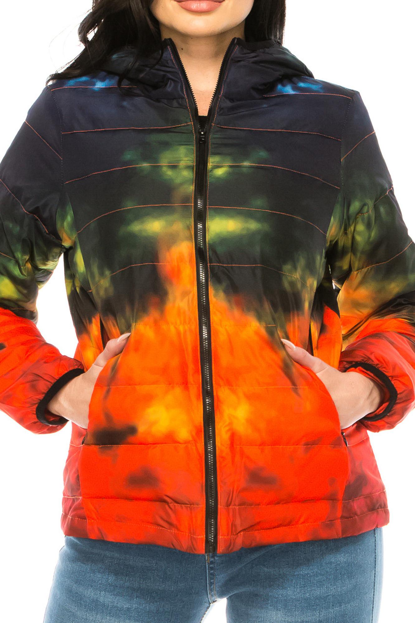 Wholesale Women's Lava Daub Winter Puffer Down Jacket