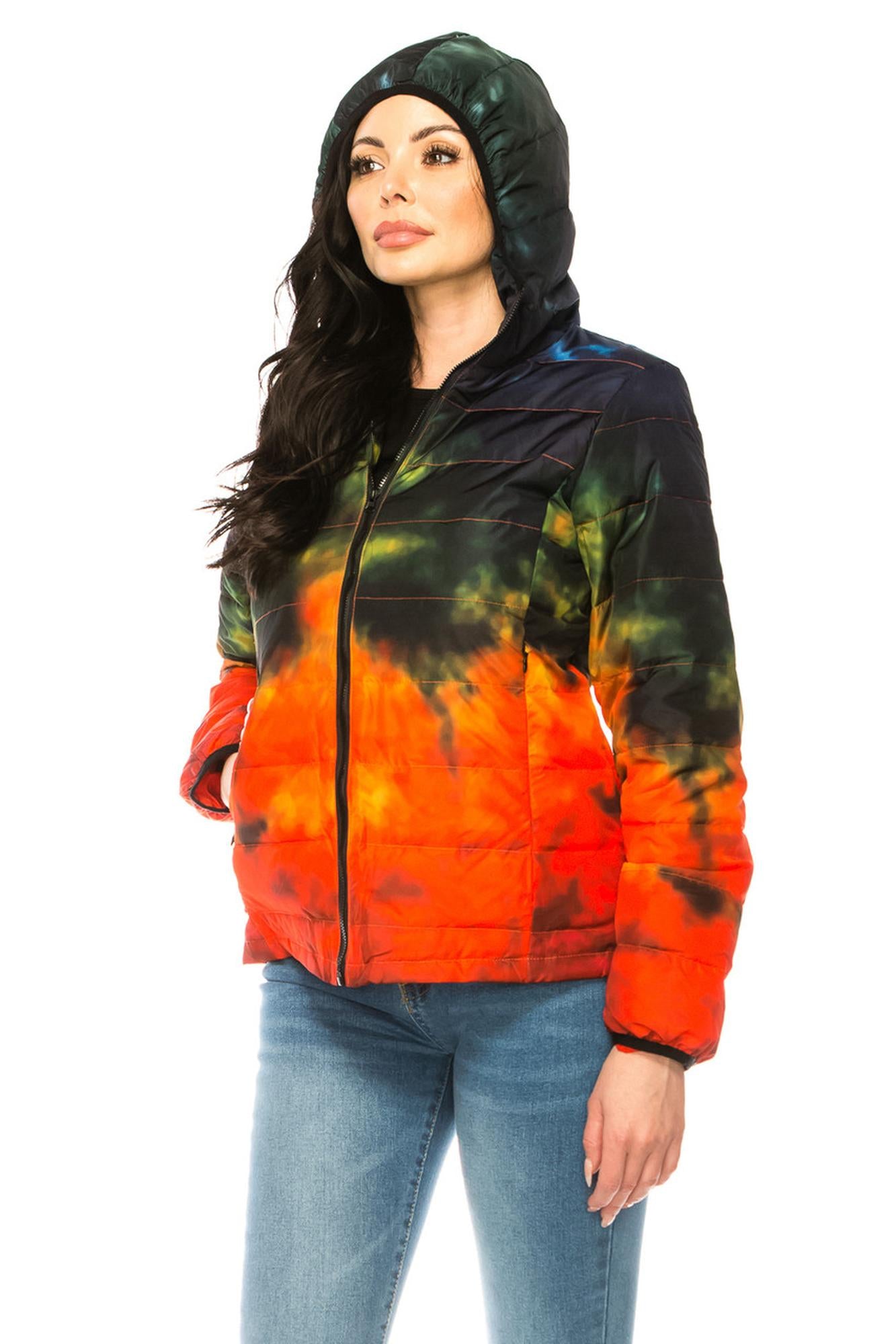 Wholesale Women's Lava Daub Winter Puffer Down Jacket