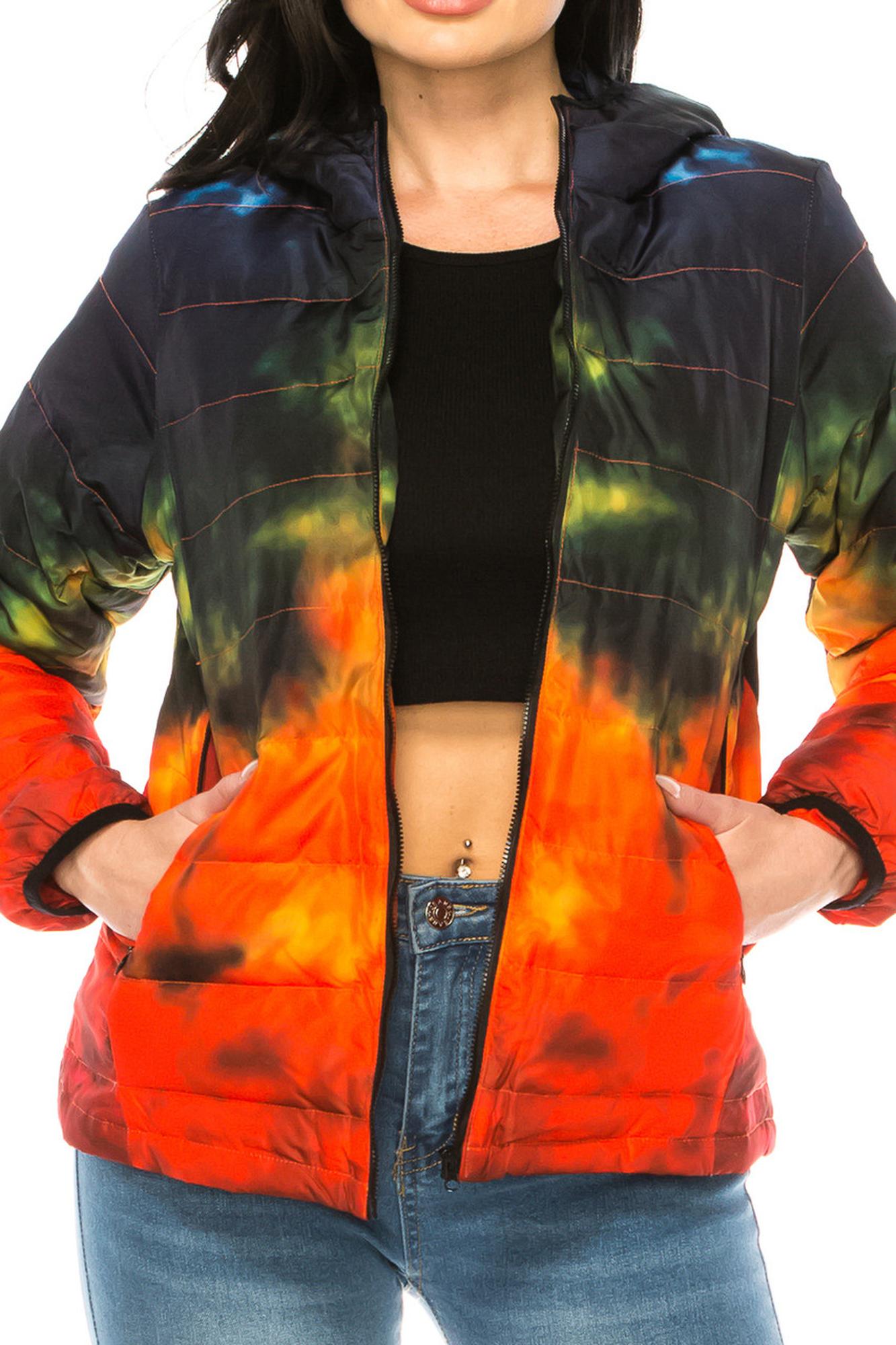 Wholesale Women's Lava Daub Winter Puffer Down Jacket