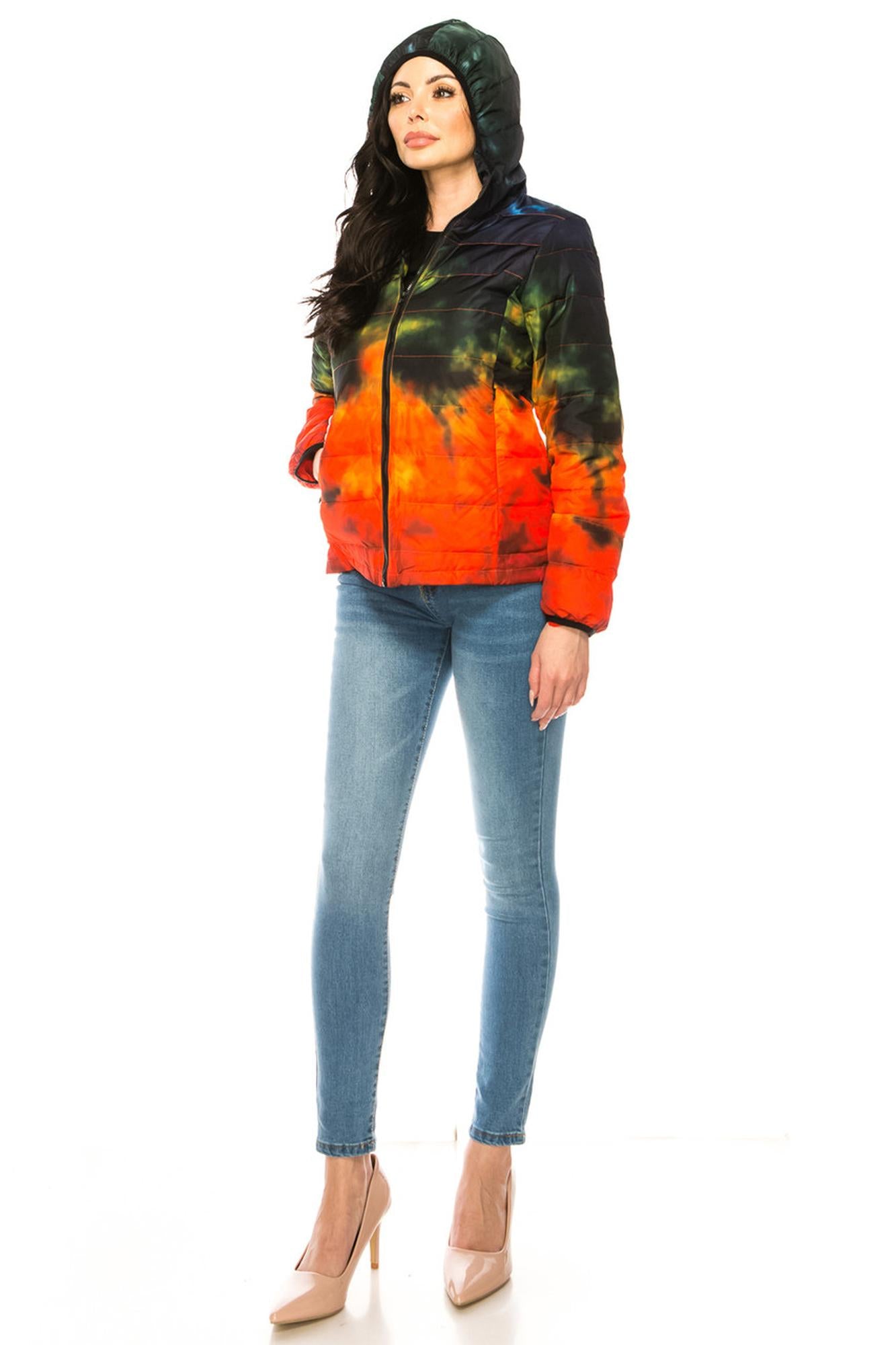 Wholesale Women's Lava Daub Winter Puffer Down Jacket