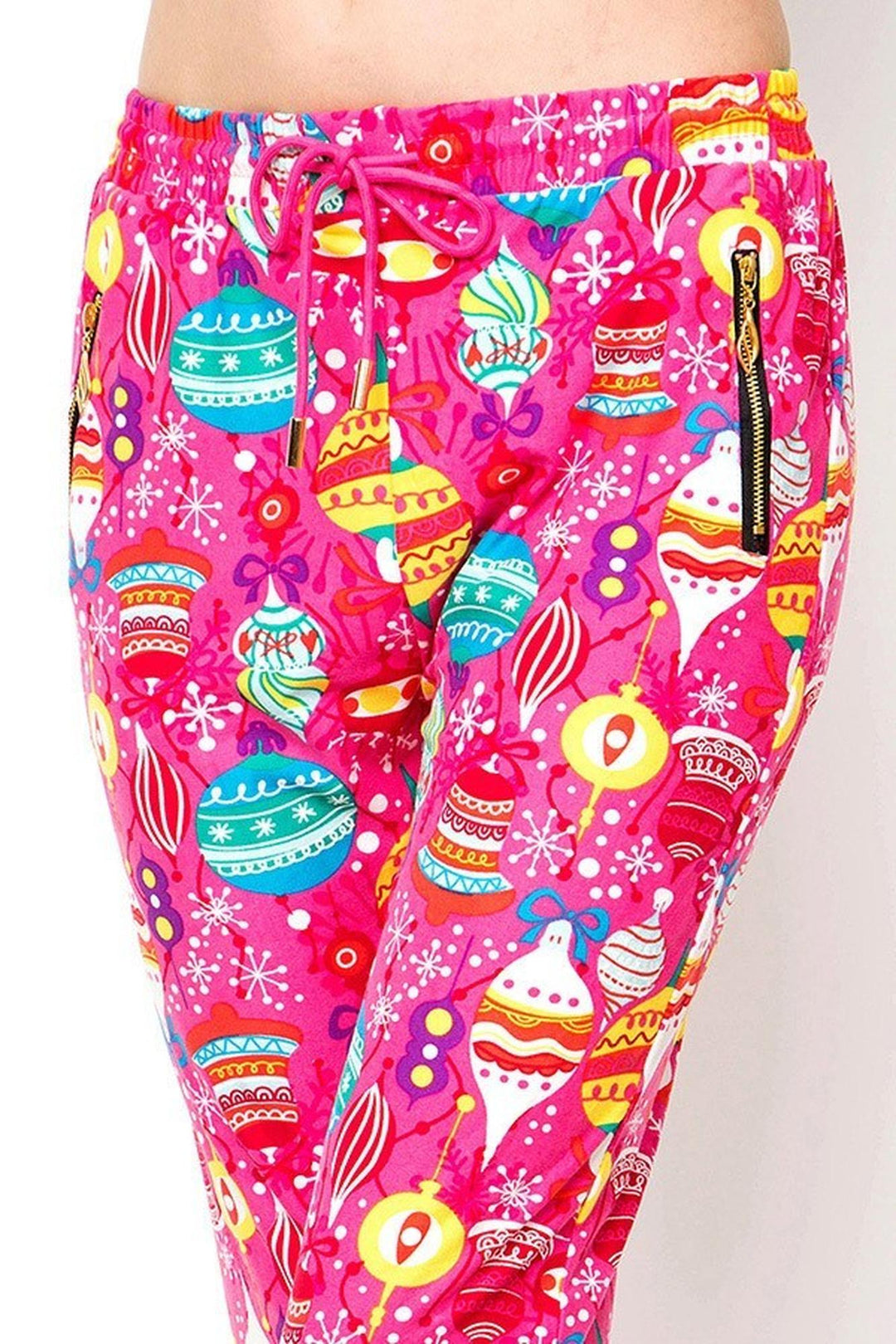 Wholesale Buttery Soft Pink Christmas Joggers