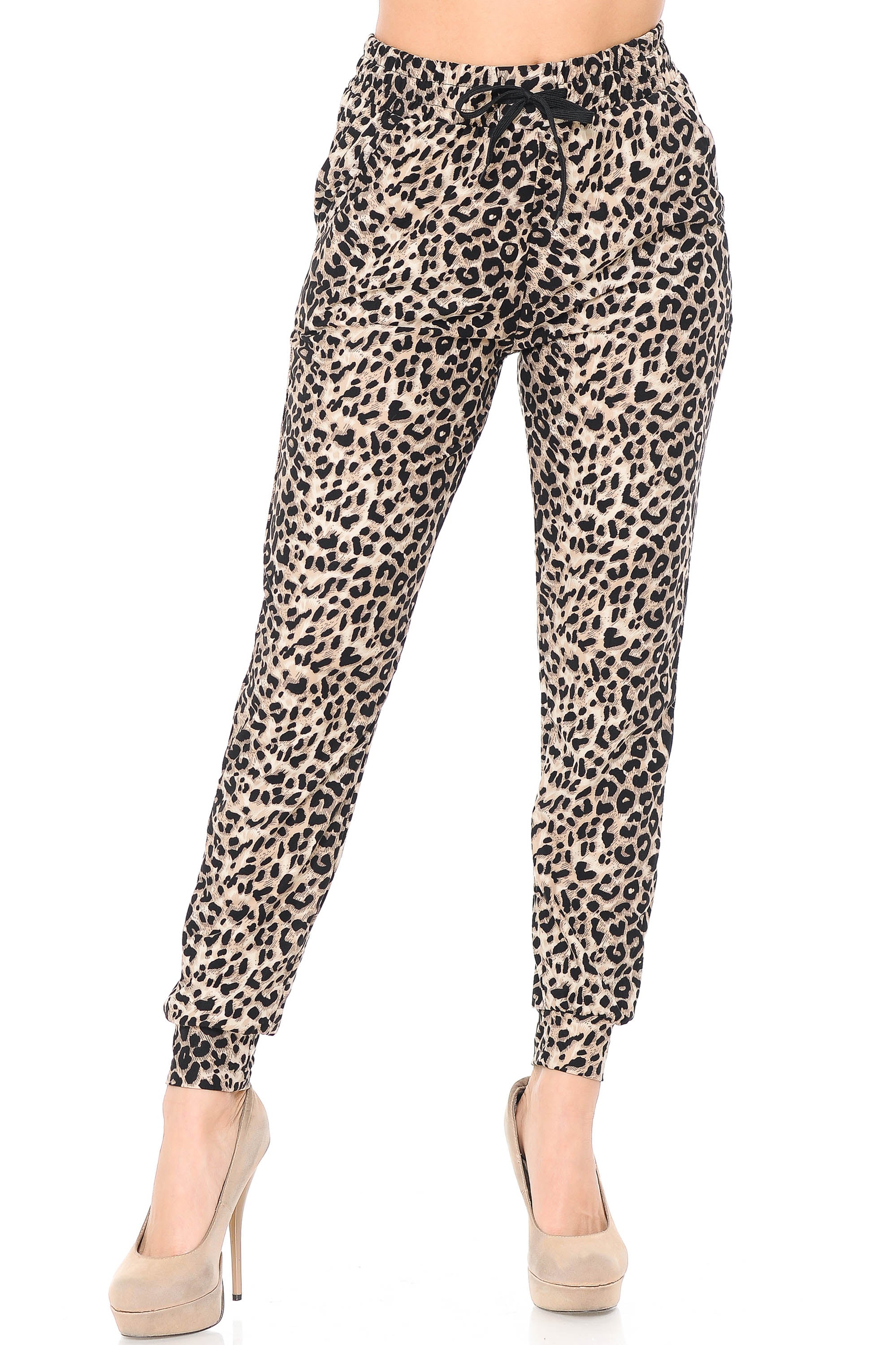 Wholesale Buttery Smooth Feral Cheetah Joggers