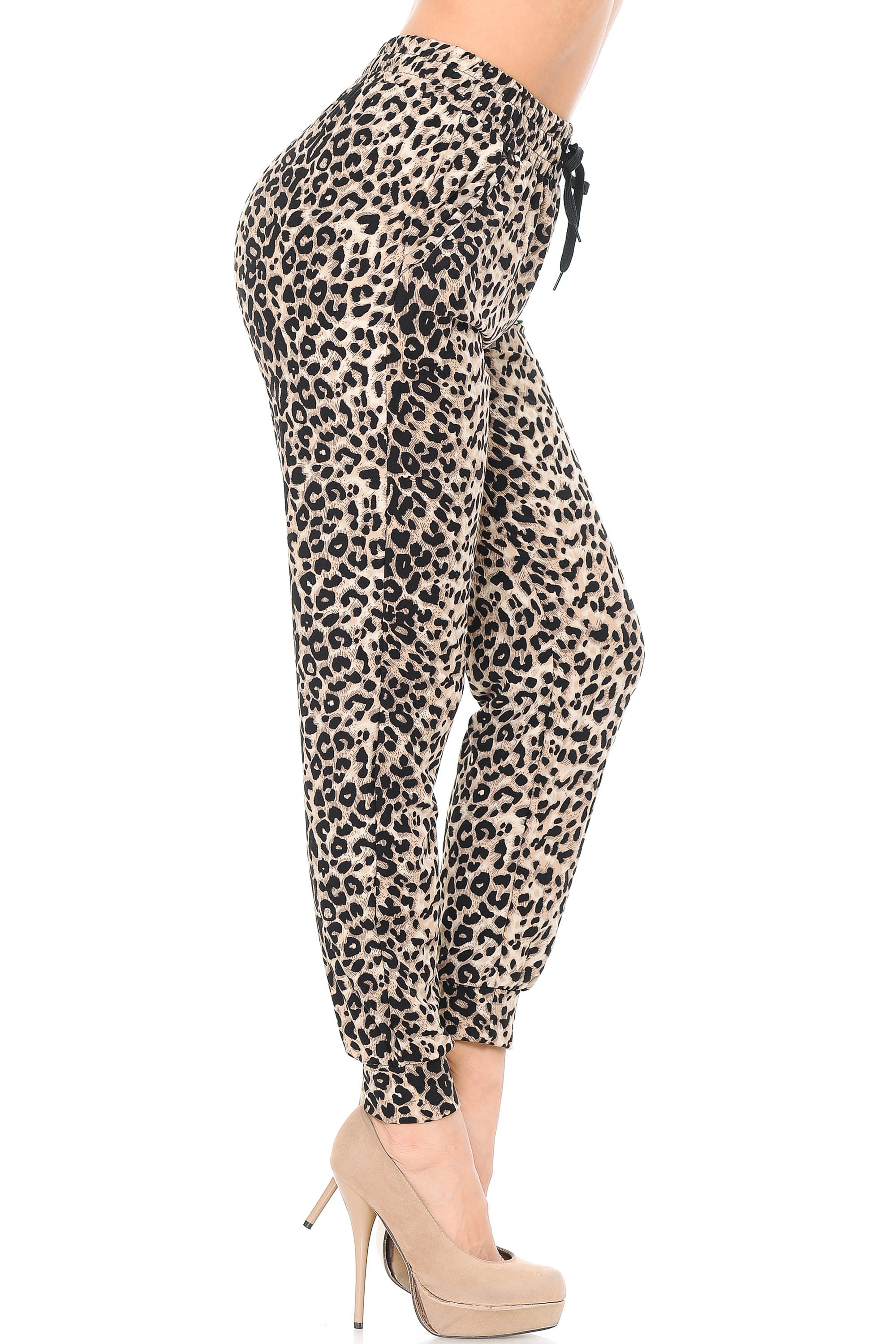 Wholesale Buttery Smooth Feral Cheetah Joggers