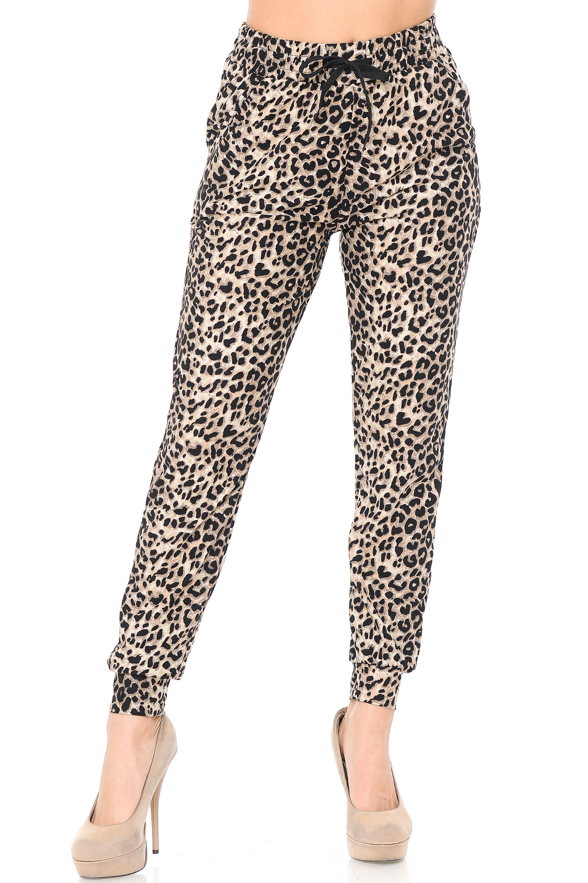 Wholesale Buttery Smooth Feral Cheetah Joggers