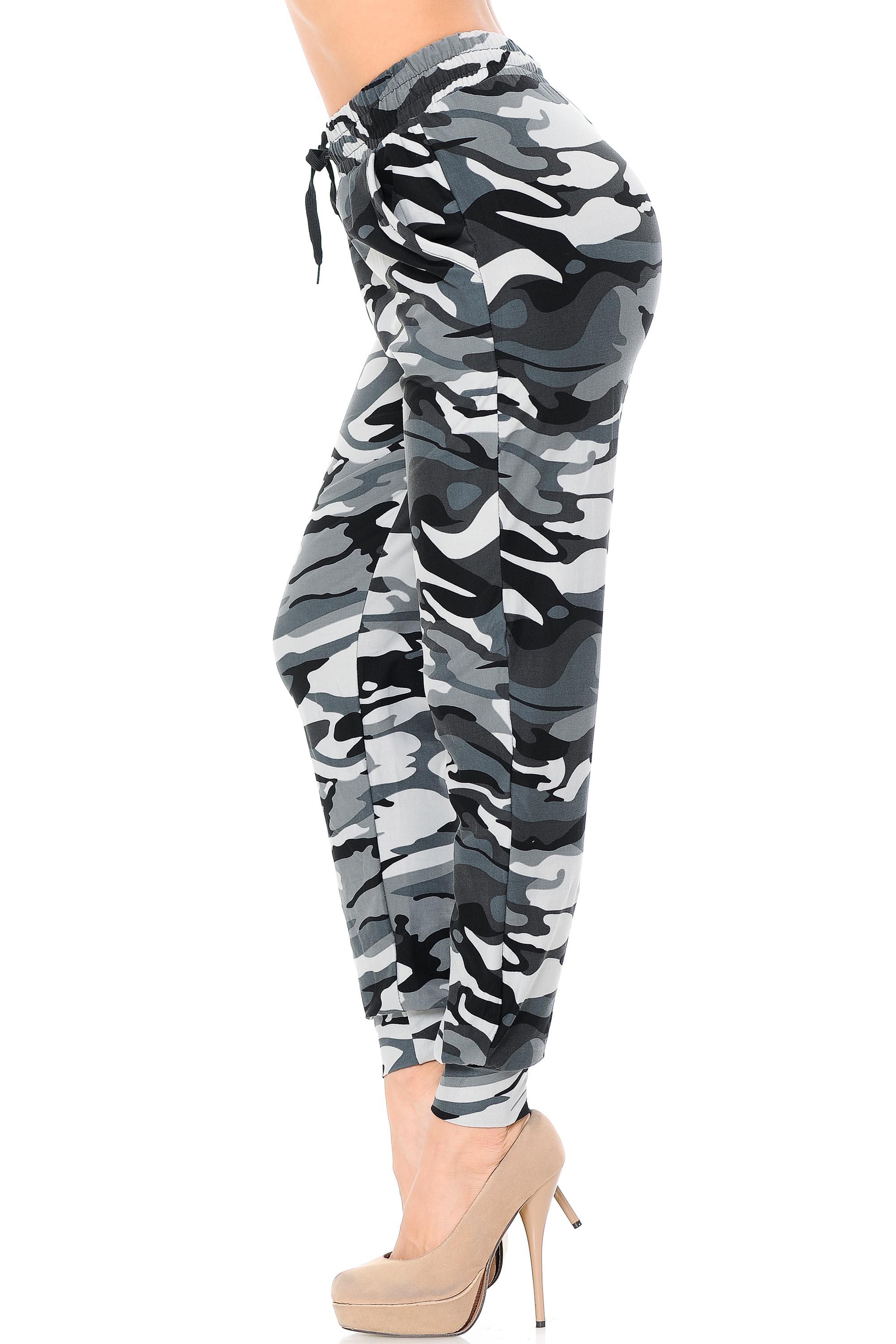 Wholesale Buttery Smooth Charcoal Camouflage Joggers