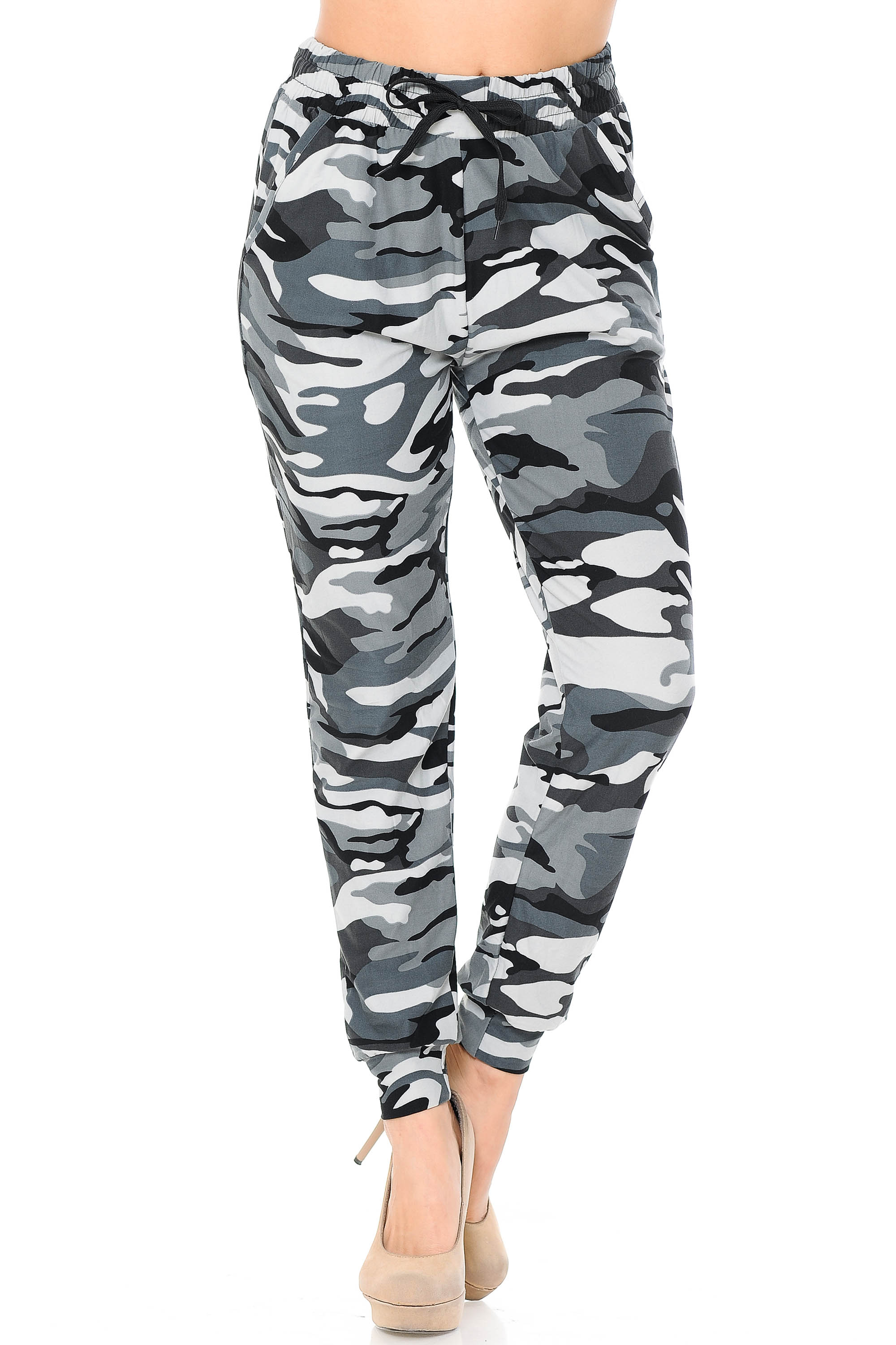 Wholesale Buttery Smooth Charcoal Camouflage Joggers