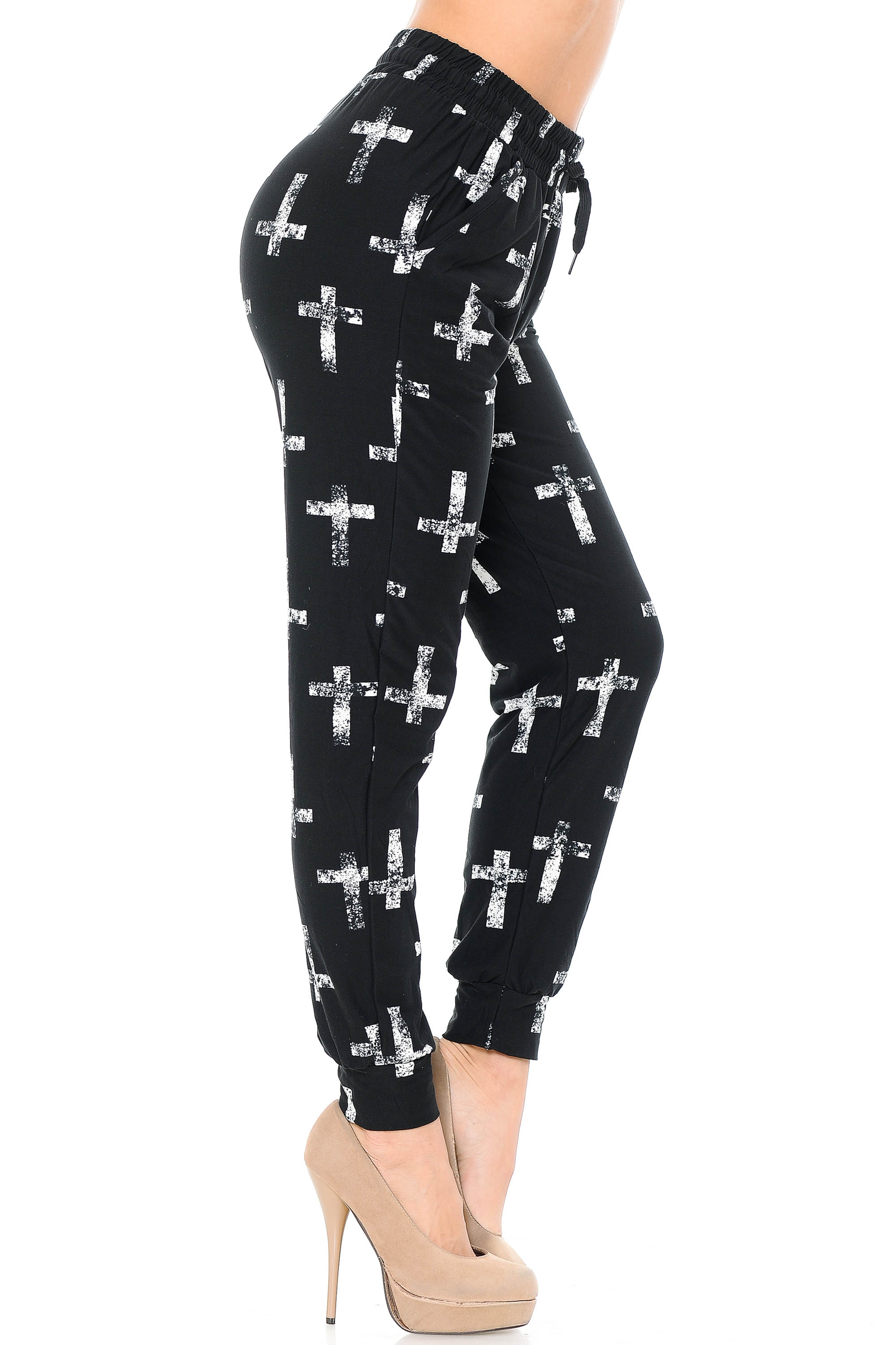 Wholesale Buttery Smooth Faded Cross Joggers