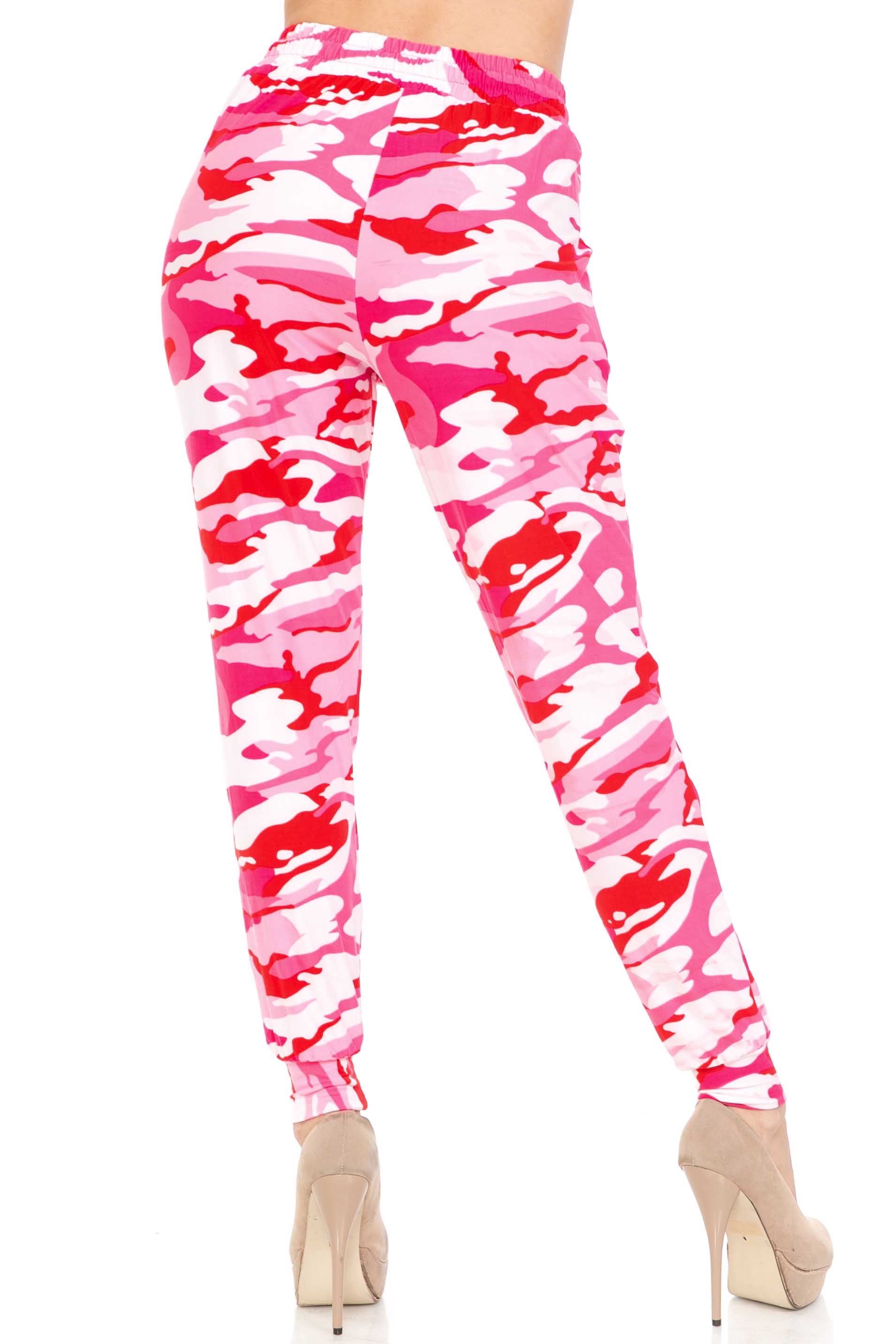 Wholesale Buttery Smooth Pink Camouflage Joggers - EEVEE