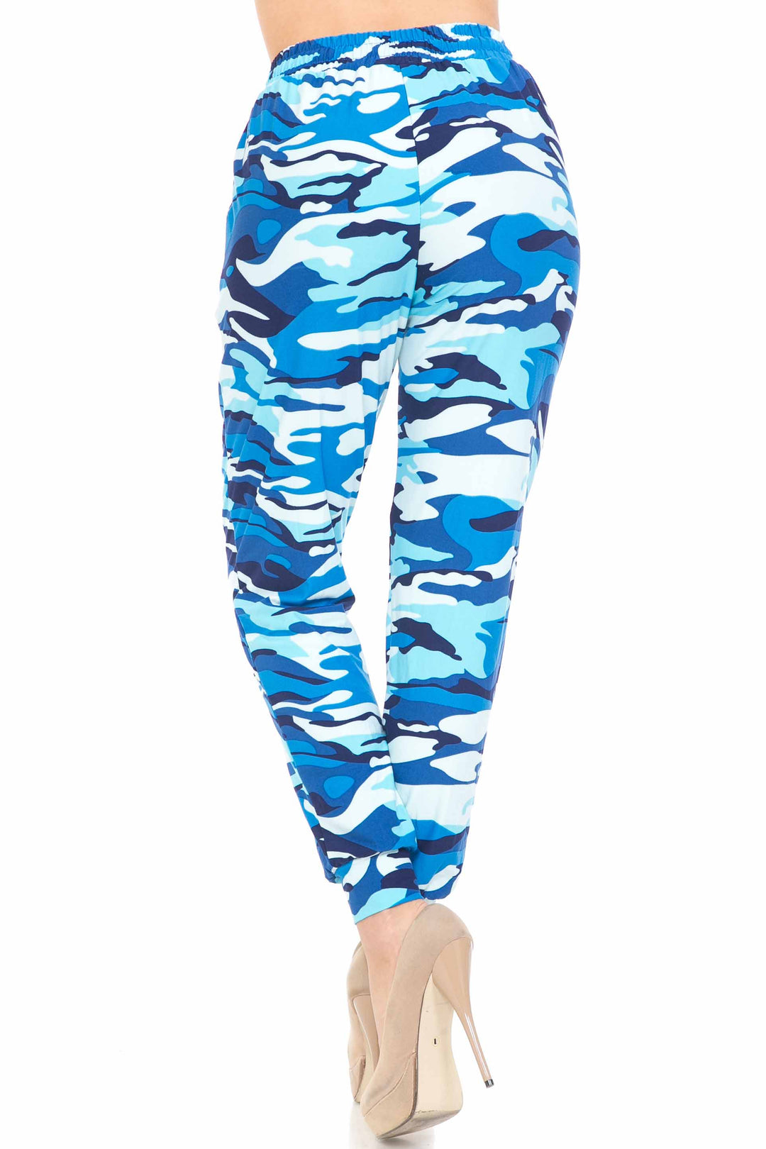 Wholesale Buttery Smooth Blue Camouflage Joggers - EEVEE