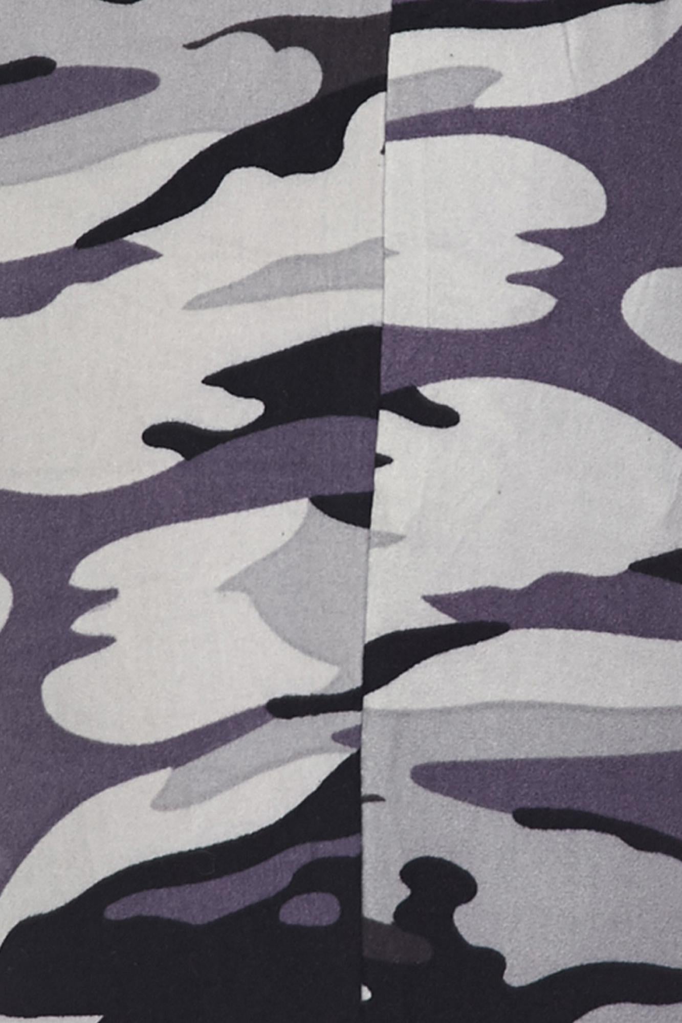 Wholesale Buttery Smooth Gray Camouflage Joggers