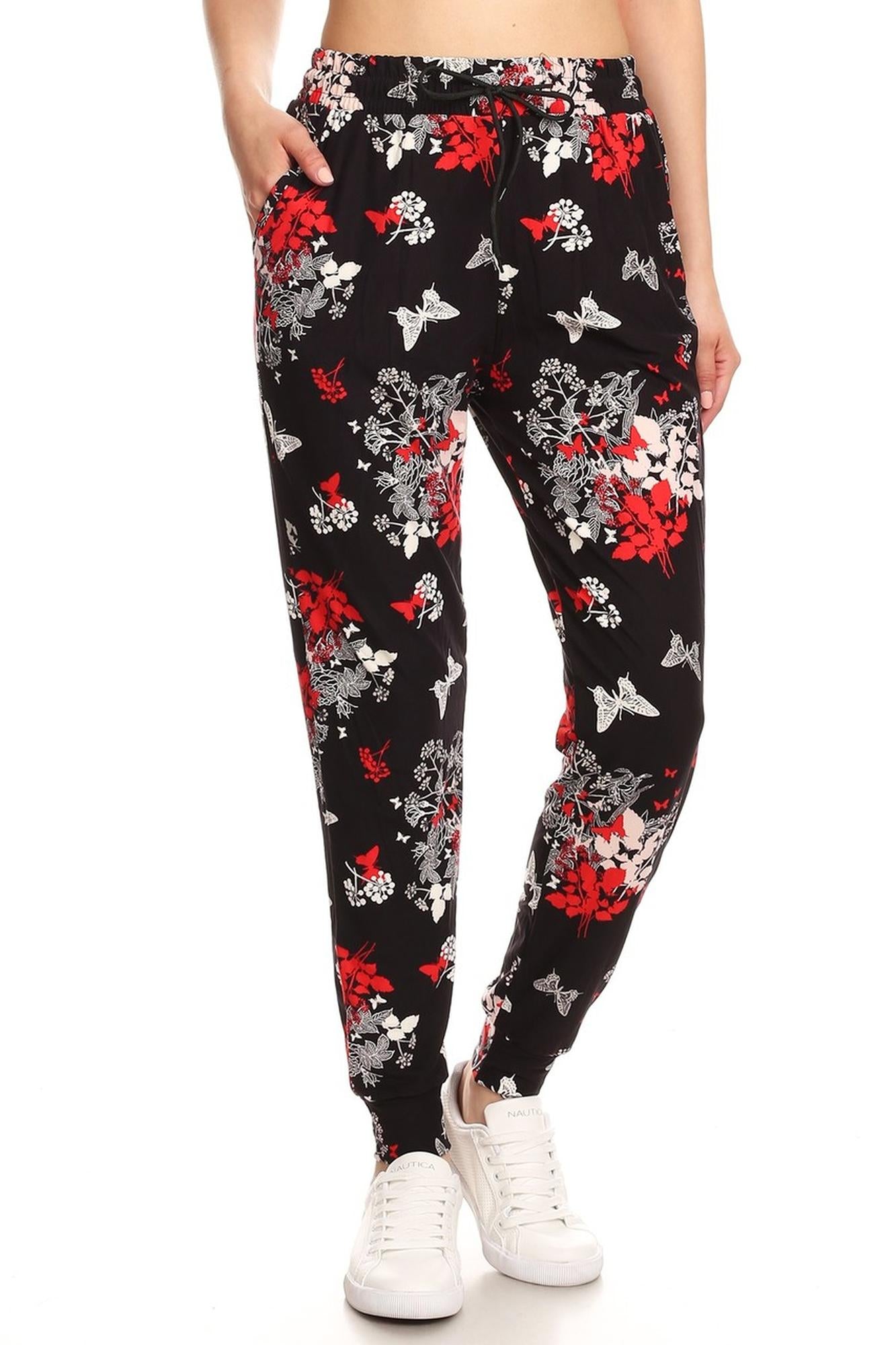 Wholesale Buttery Smooth Butterfly Bloom Joggers