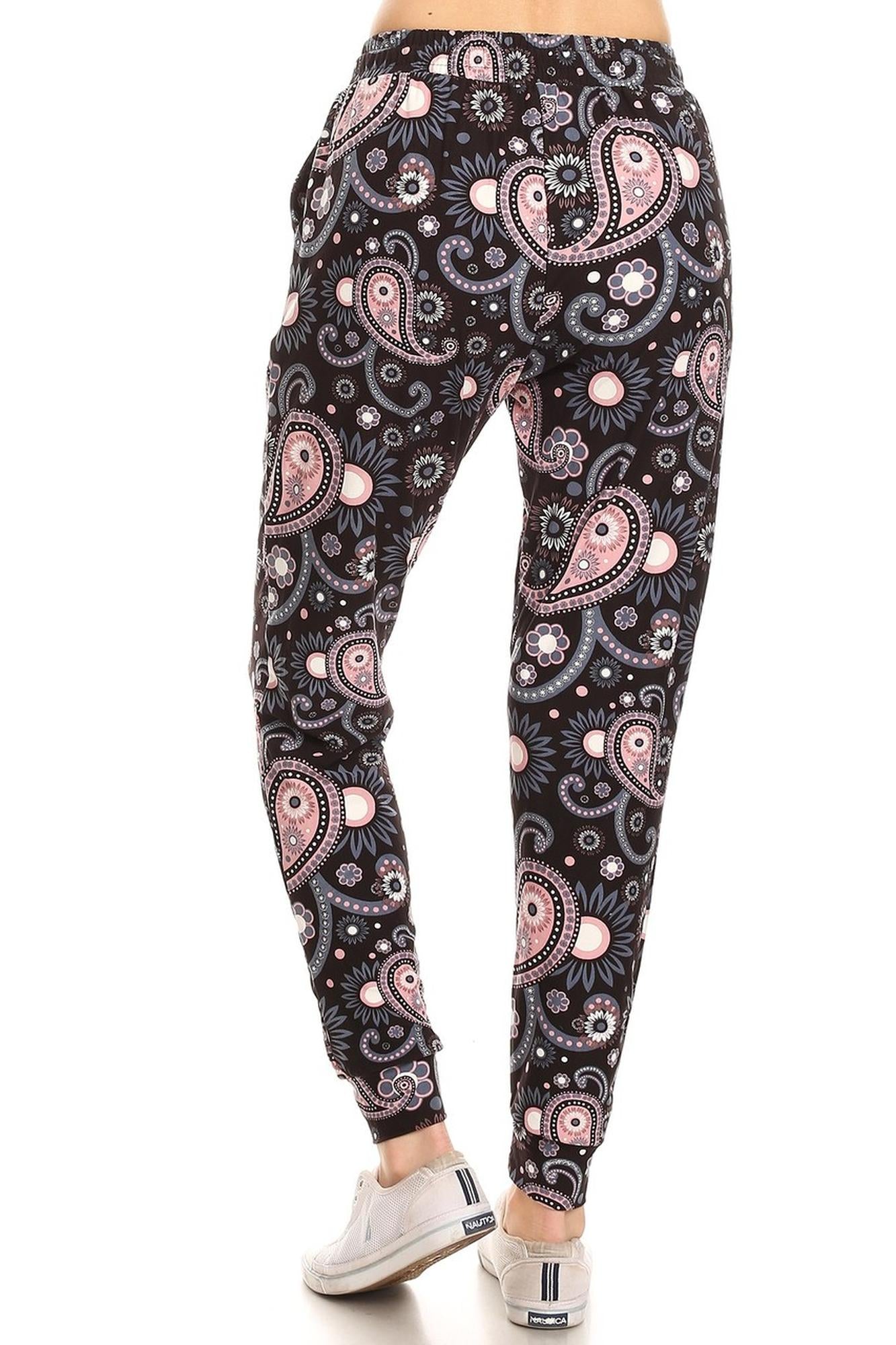 Wholesale Buttery Soft Happy Paisley Joggers