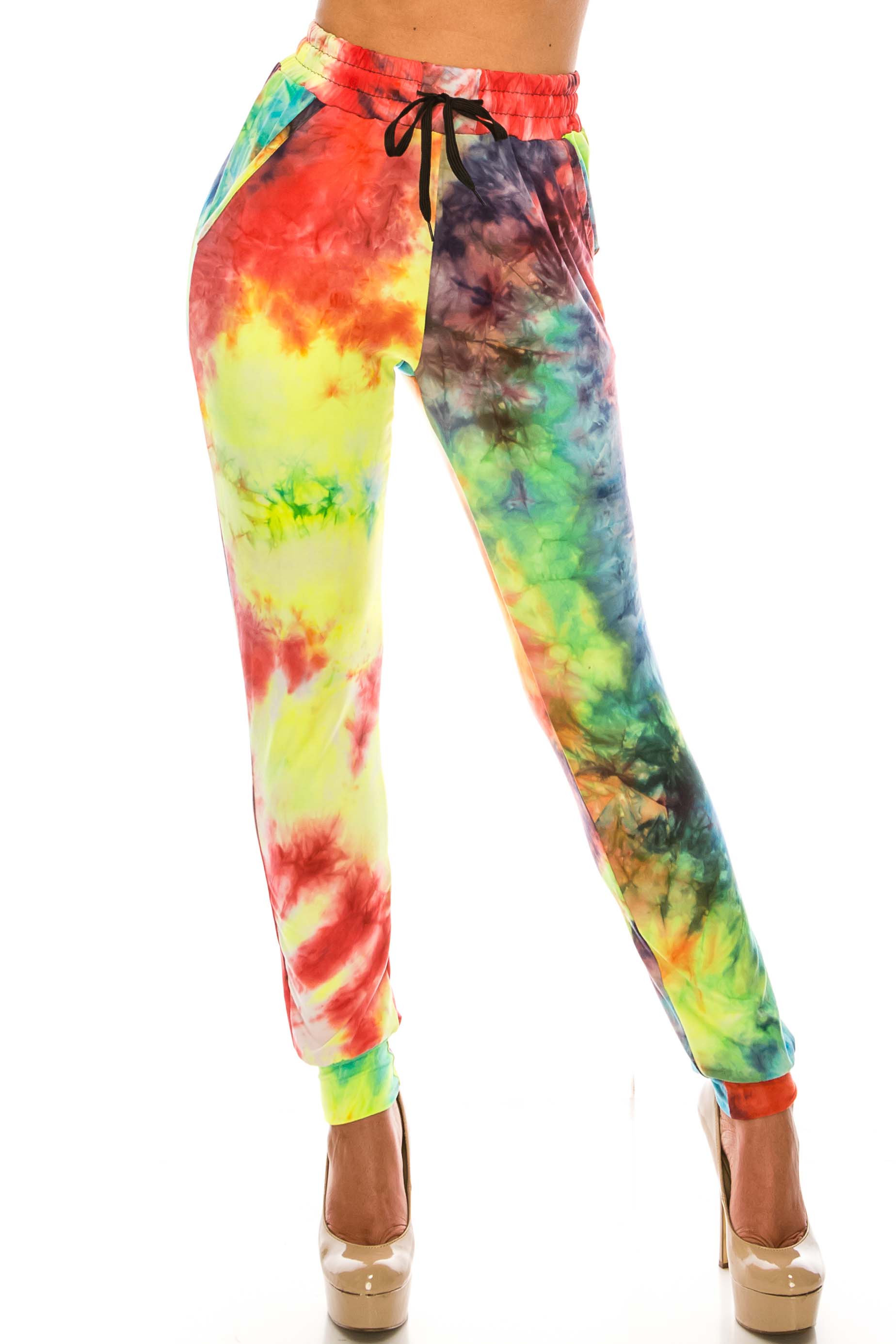 Wholesale Buttery Smooth Colorful Summer Tie Dye Joggers