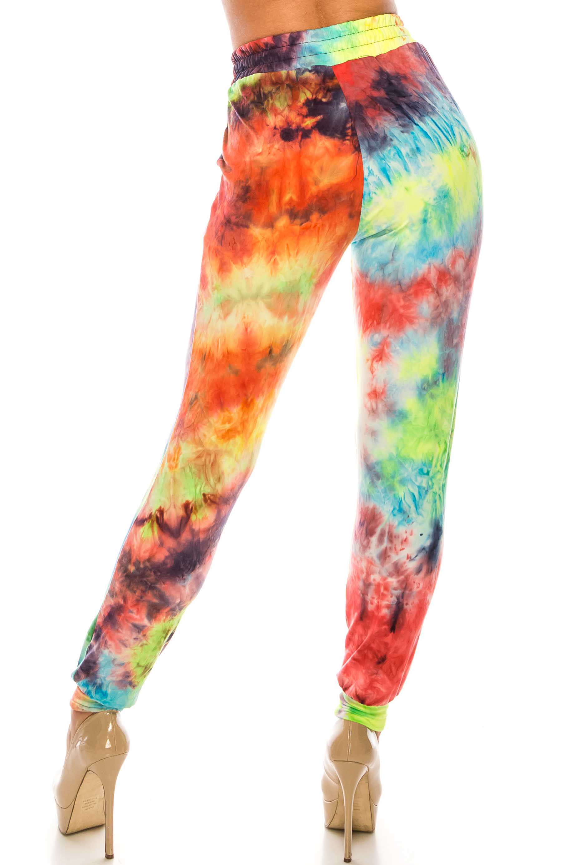 Wholesale Buttery Smooth Colorful Summer Tie Dye Joggers