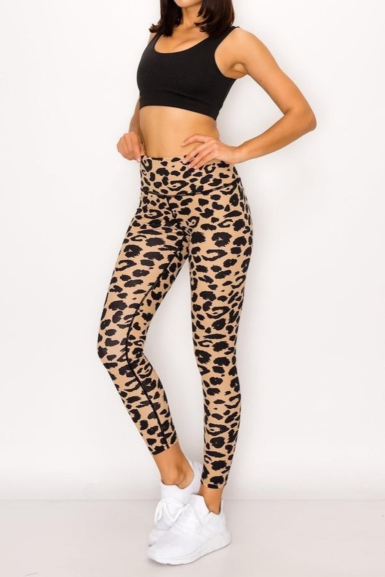 Wholesale Wild Leopard Workout Leggings