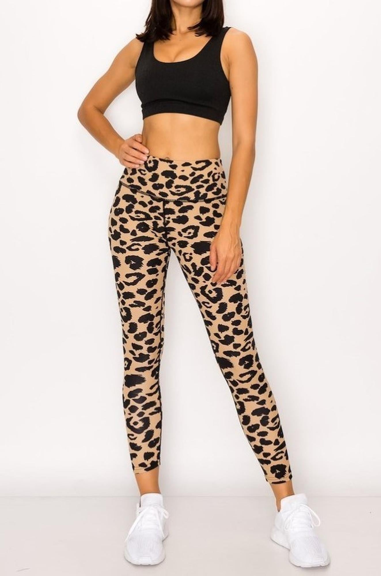 Wholesale Wild Leopard Workout Leggings