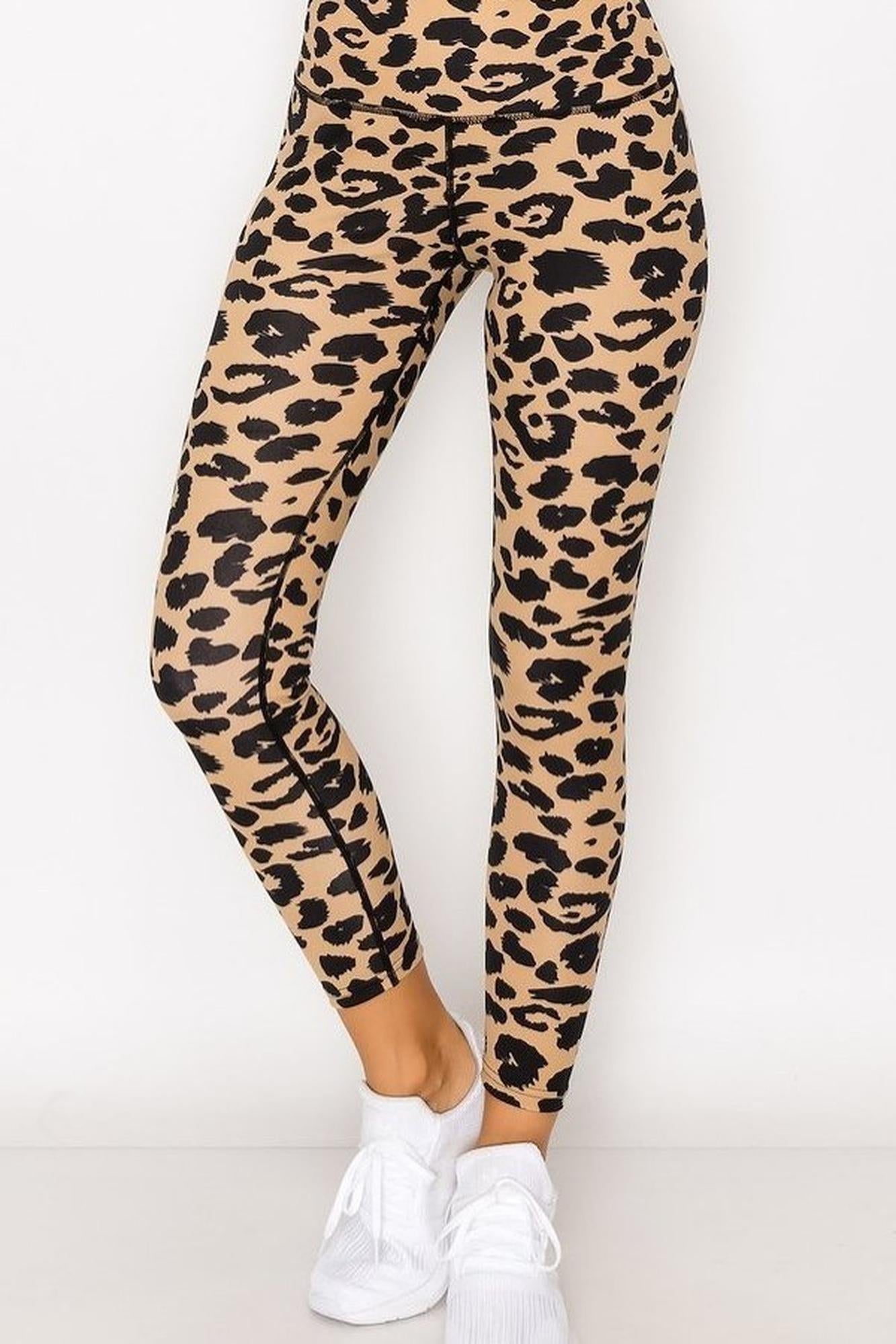 Wholesale Wild Leopard Workout Leggings