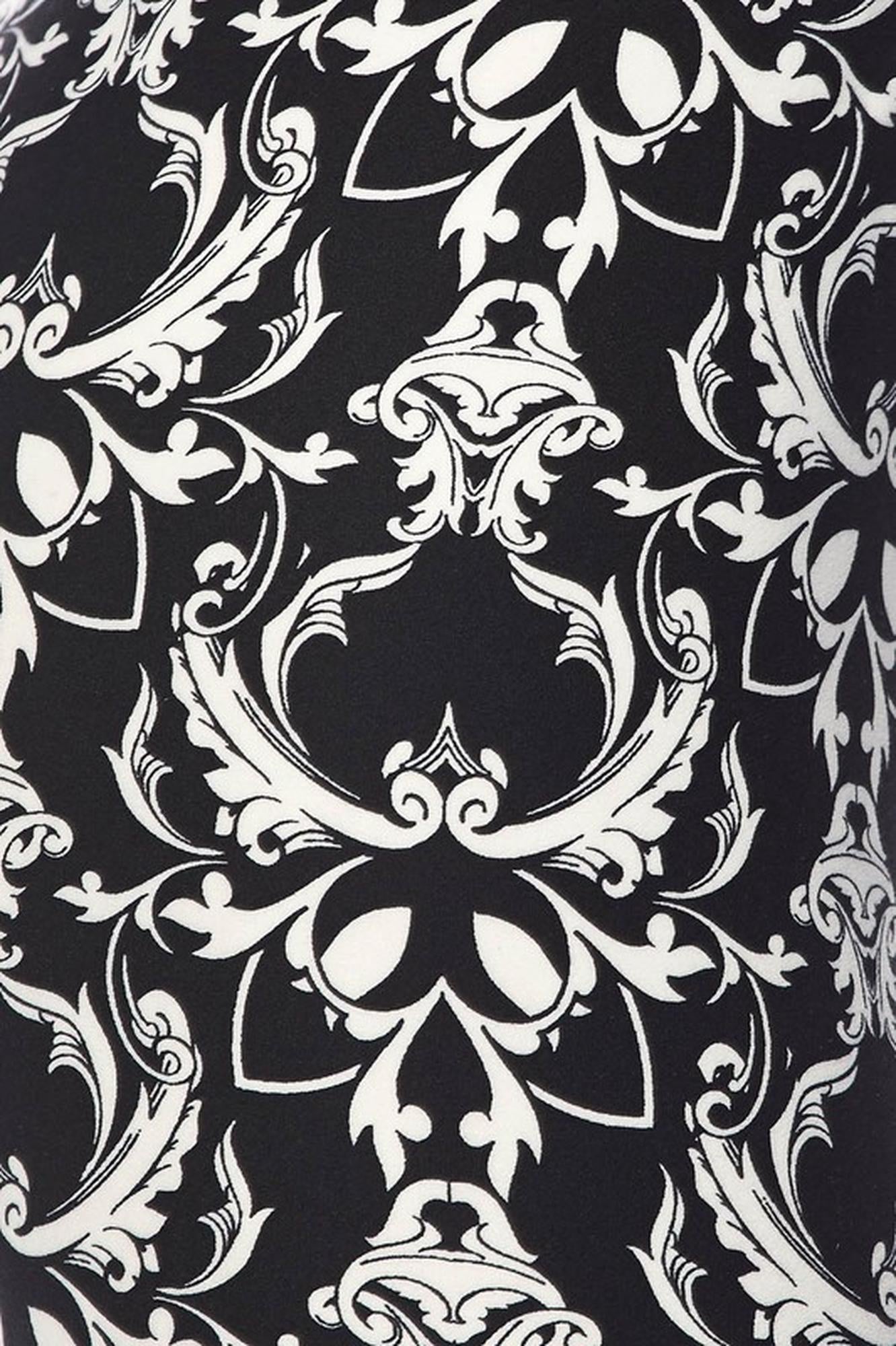 Wholesale Buttery Soft Baroque Wreath Kids Leggings