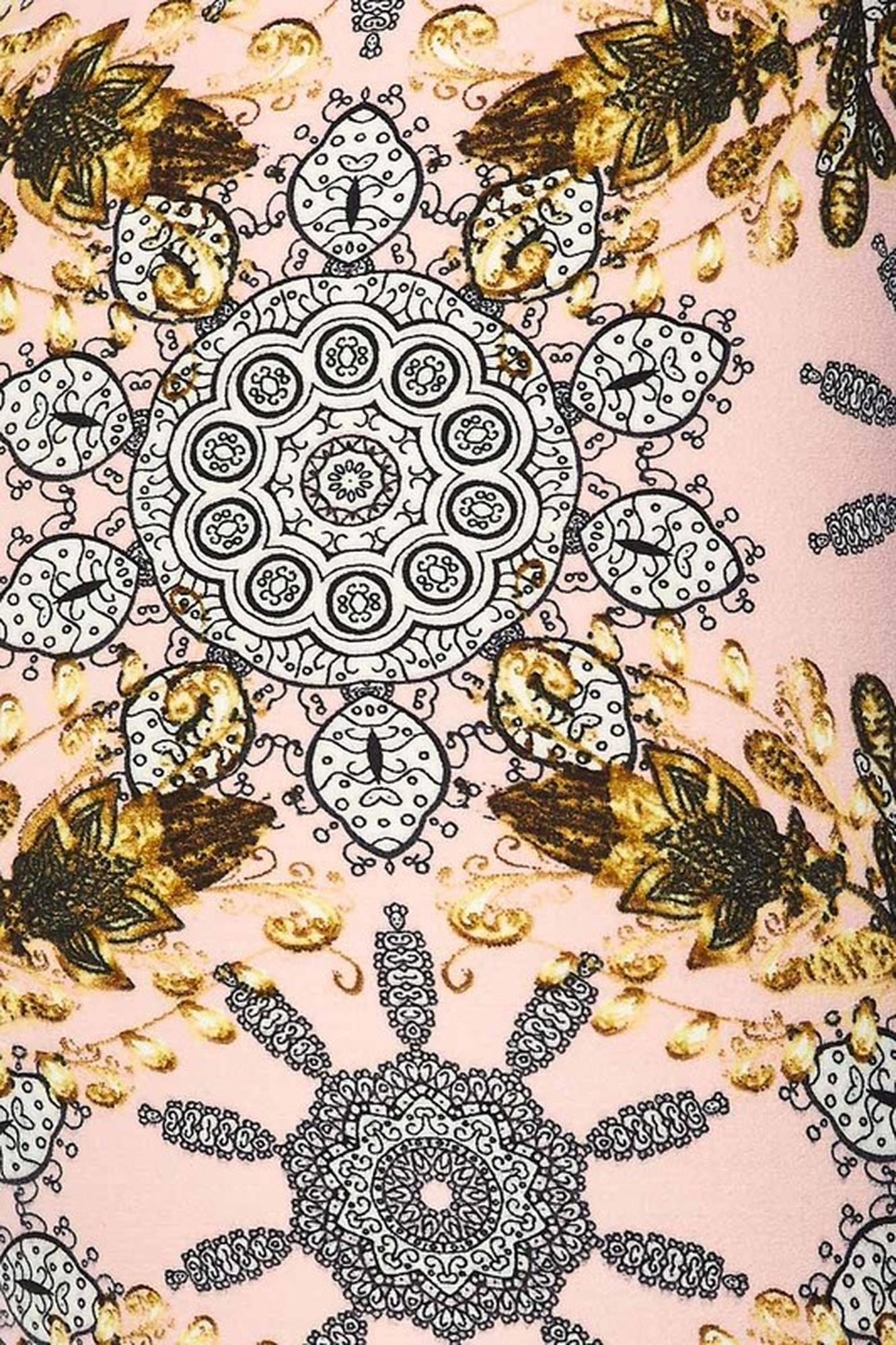 Wholesale Buttery Soft Gorgeous Pink Motif Kids Leggings