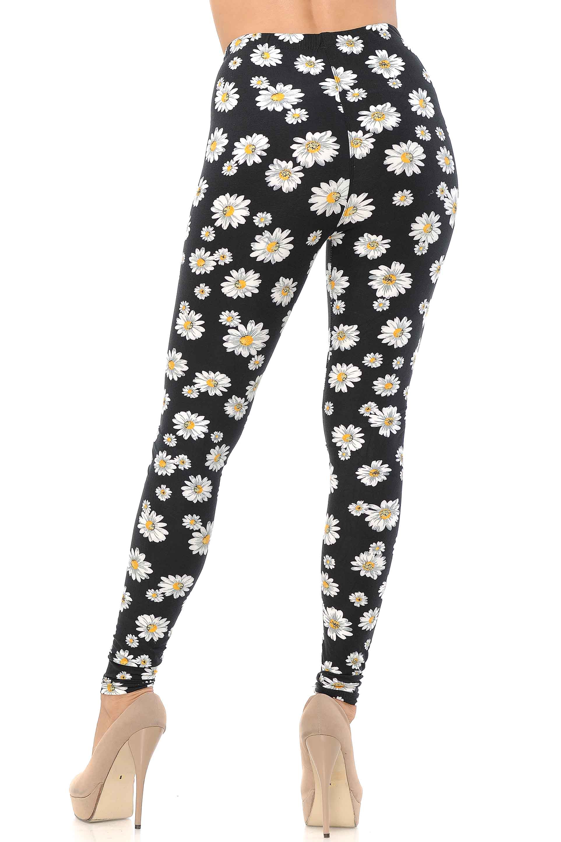 Wholesale Buttery Smooth Daisy Leggings - Extra Small