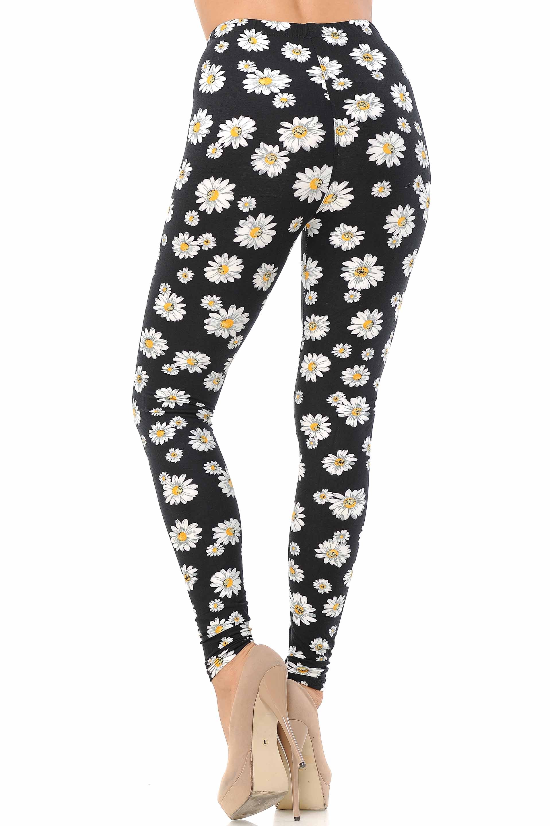 Wholesale Buttery Smooth Daisy Leggings - Extra Small