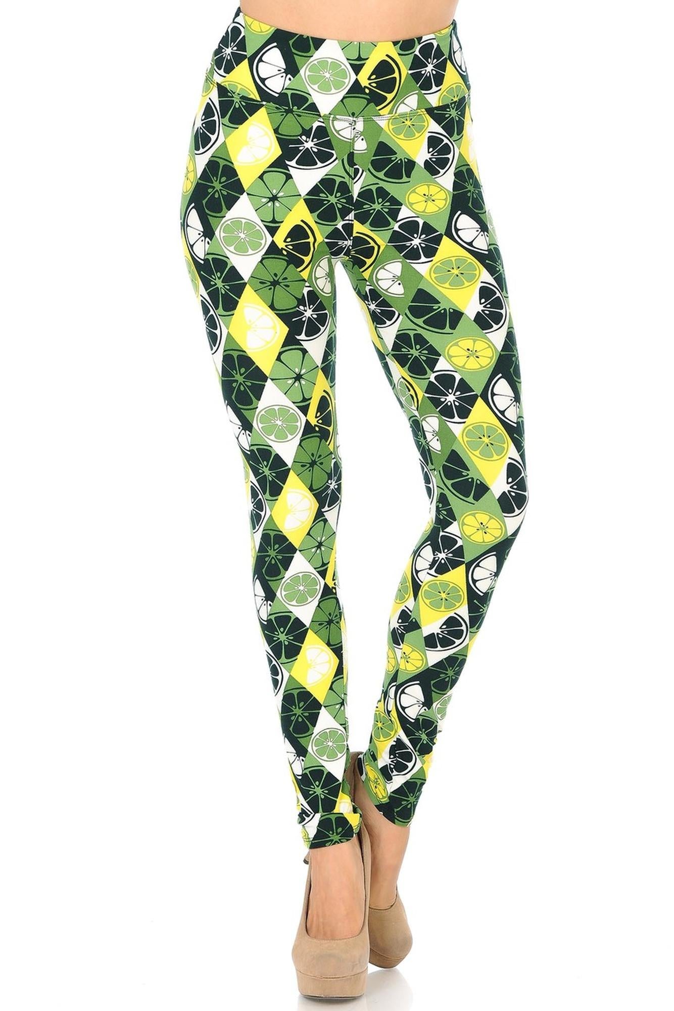 Wholesale Buttery Soft Luck of the Irish Lime High Waisted Leggings