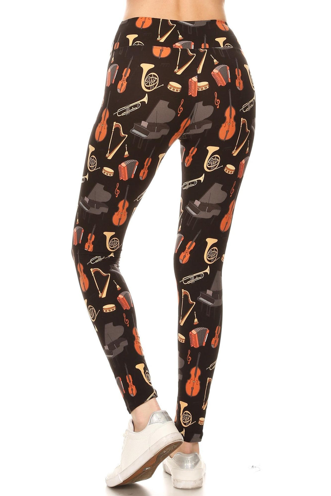 Wholesale Buttery Soft Musical Instrument High Waisted Plus Size Leggings