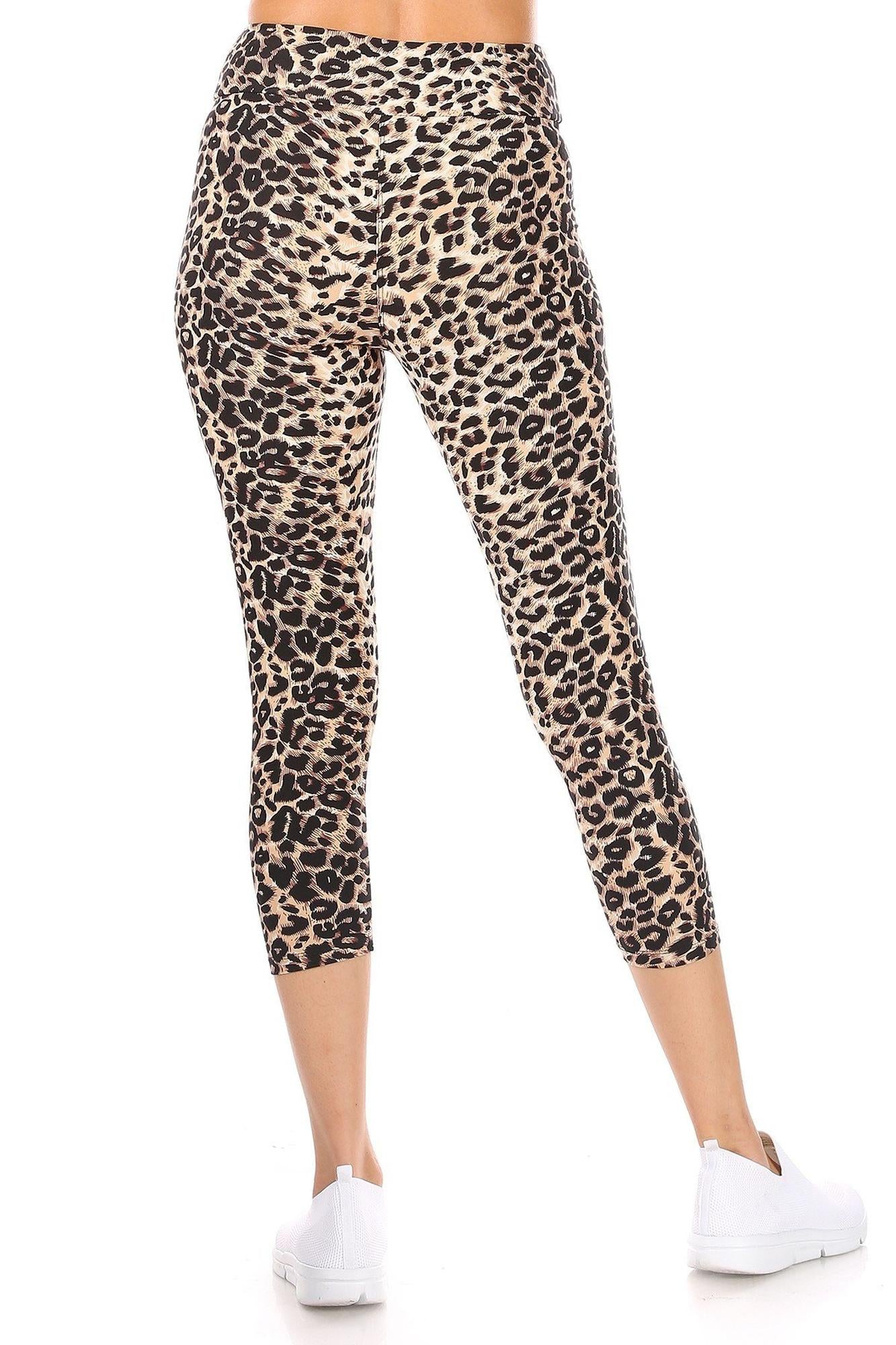 Wholesale Buttery Smooth Feral Cheetah High Waisted Capris