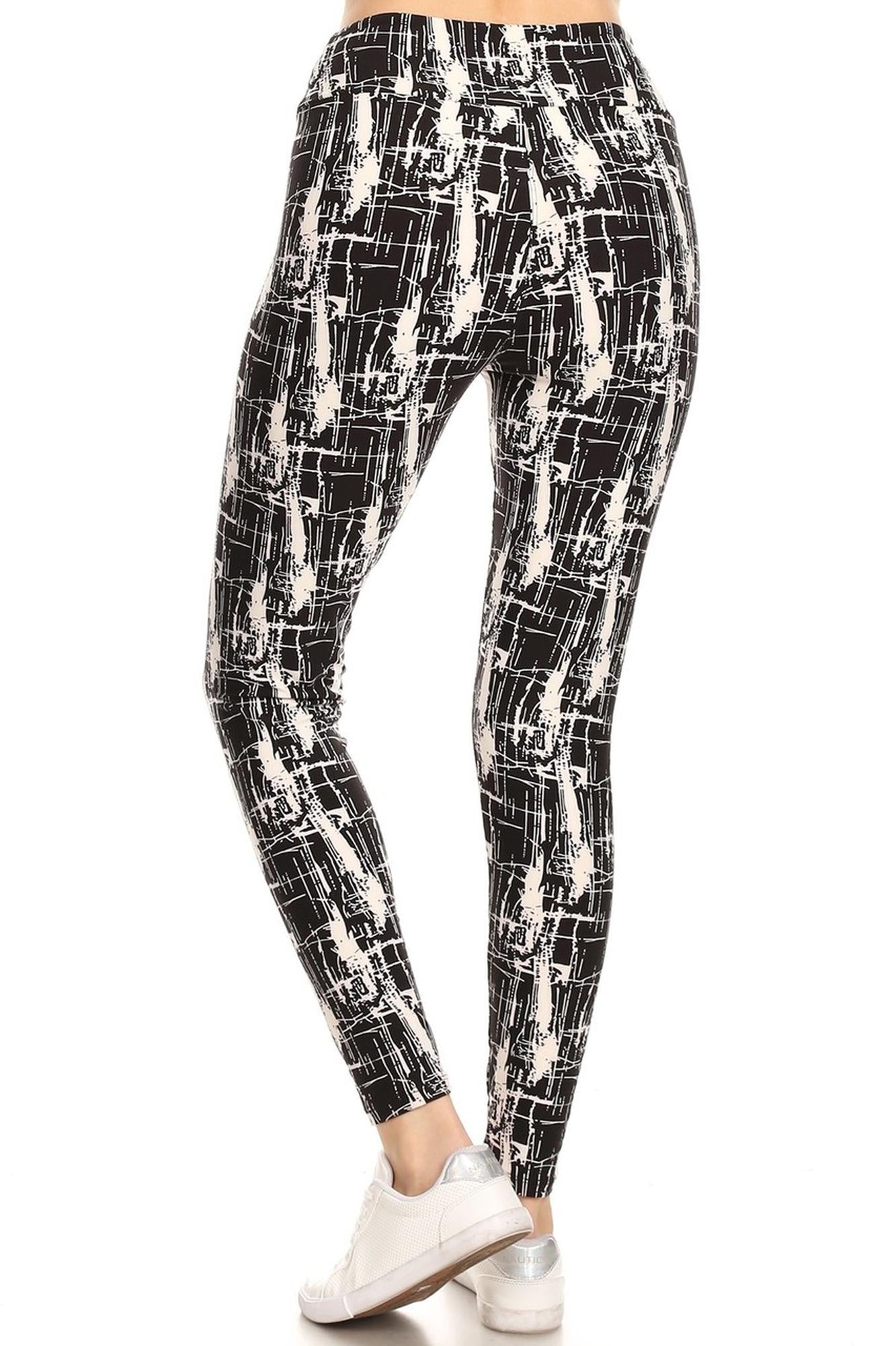 Wholesale Buttery Smooth Splattered Lines High Waisted Leggings