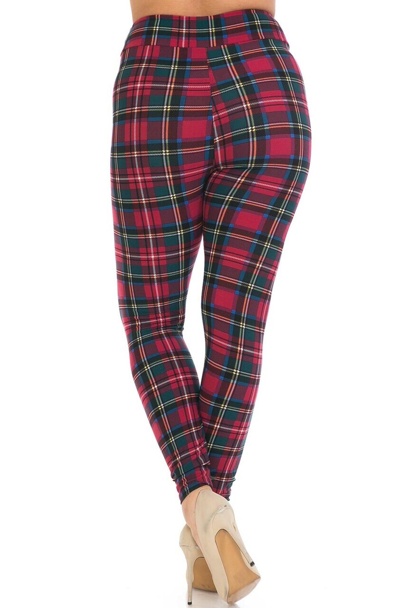 Wholesale Buttery Smooth Modish Plaid High Waisted Leggings