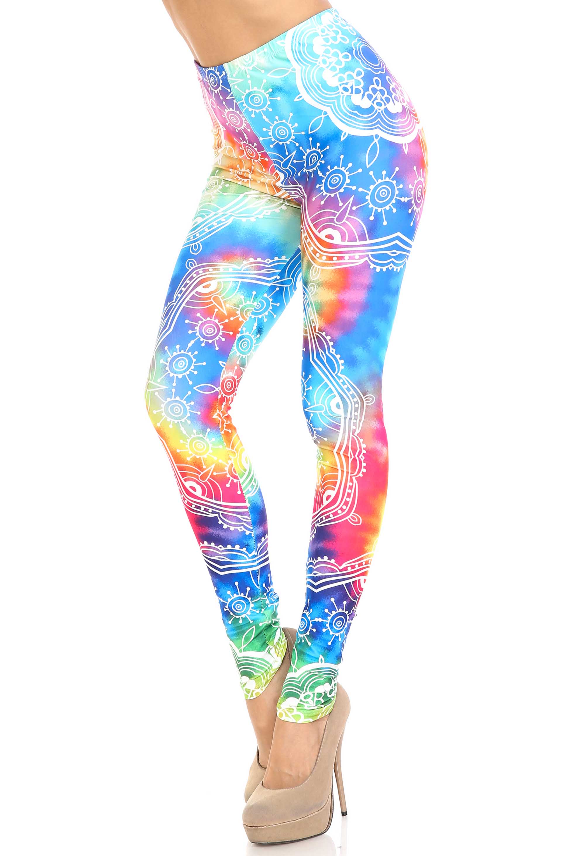 Wholesale Creamy Soft California Tie Dye Leggings - By USA Fashion