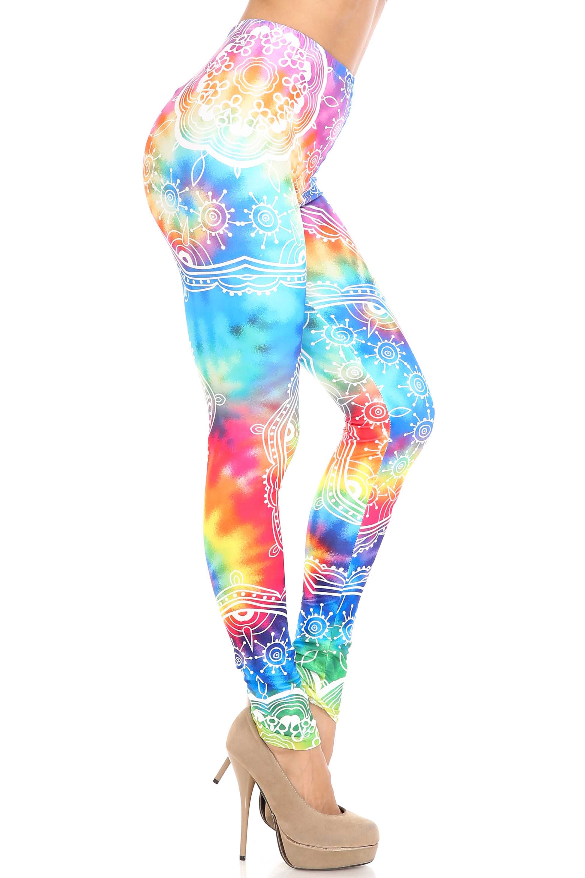 Wholesale Creamy Soft California Tie Dye Leggings - By USA Fashion