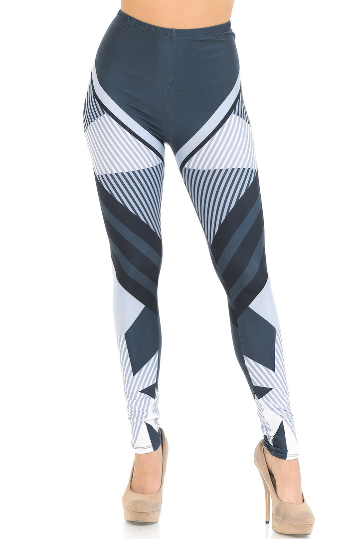 Wholesale Creamy Soft Contour Angles Extra Small Leggings - USA Fashion