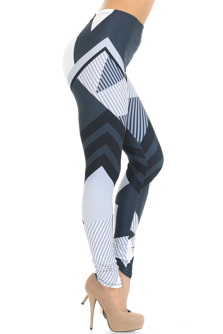Wholesale Creamy Soft Contour Angles Extra Small Leggings - USA Fashion