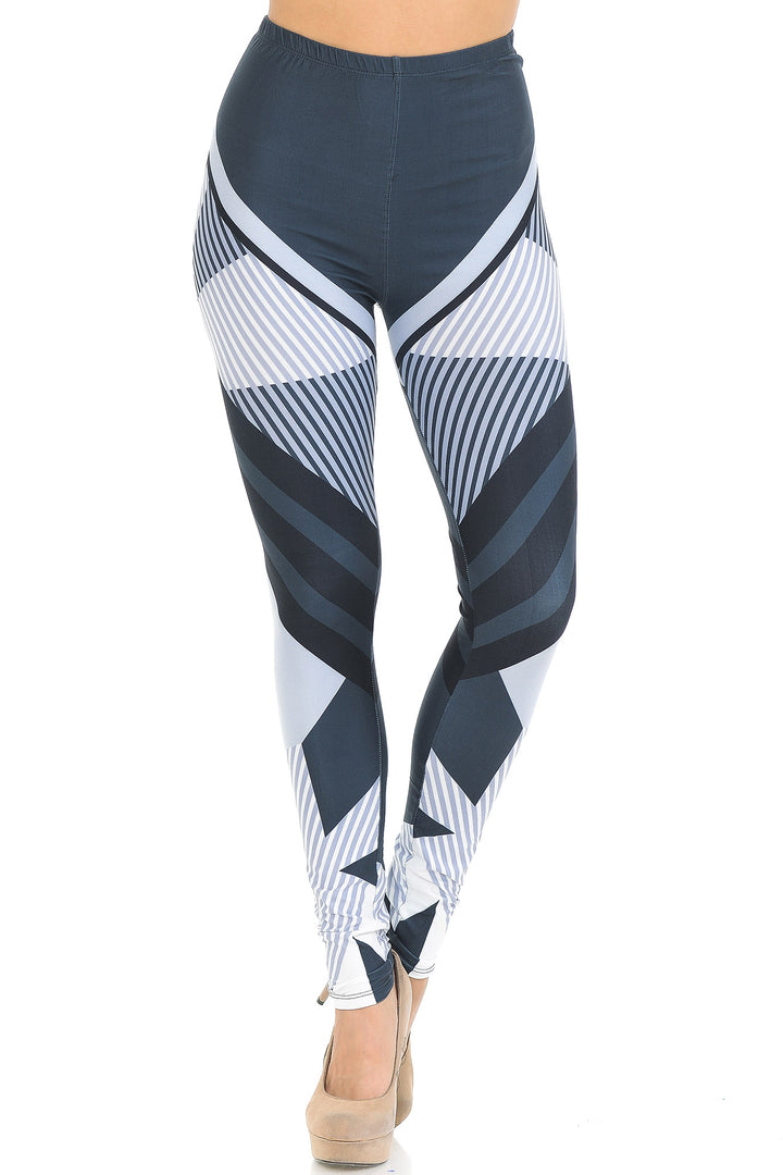Wholesale Creamy Soft Contour Angles Extra Small Leggings - USA Fashion