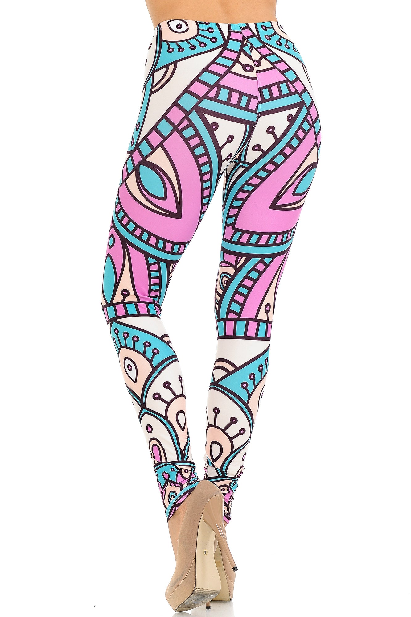 Wholesale Creamy Soft Cute Mandala Leggings - USA Fashion
