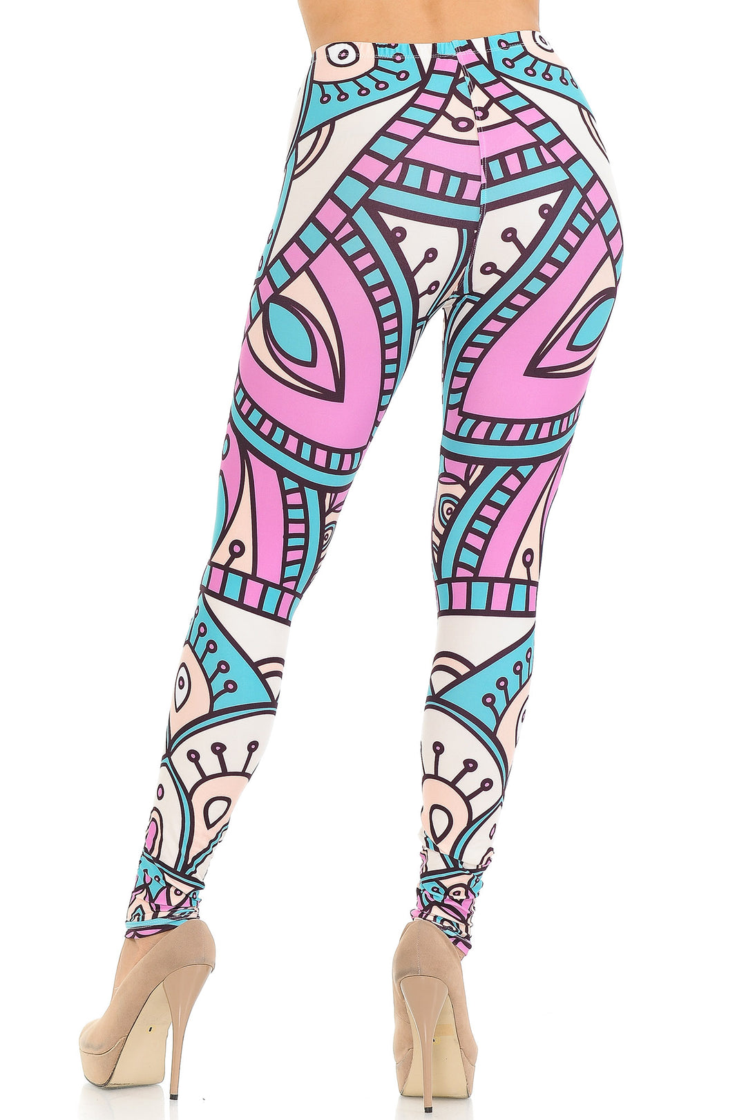 Wholesale Creamy Soft Cute Mandala Extra Small Leggings - USA Fashion